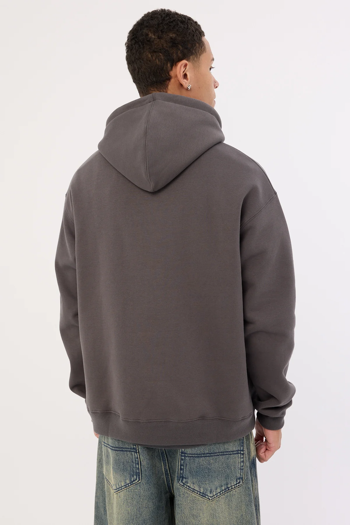 Worship Cherub Pull Over Hood Worn Black - Image 5