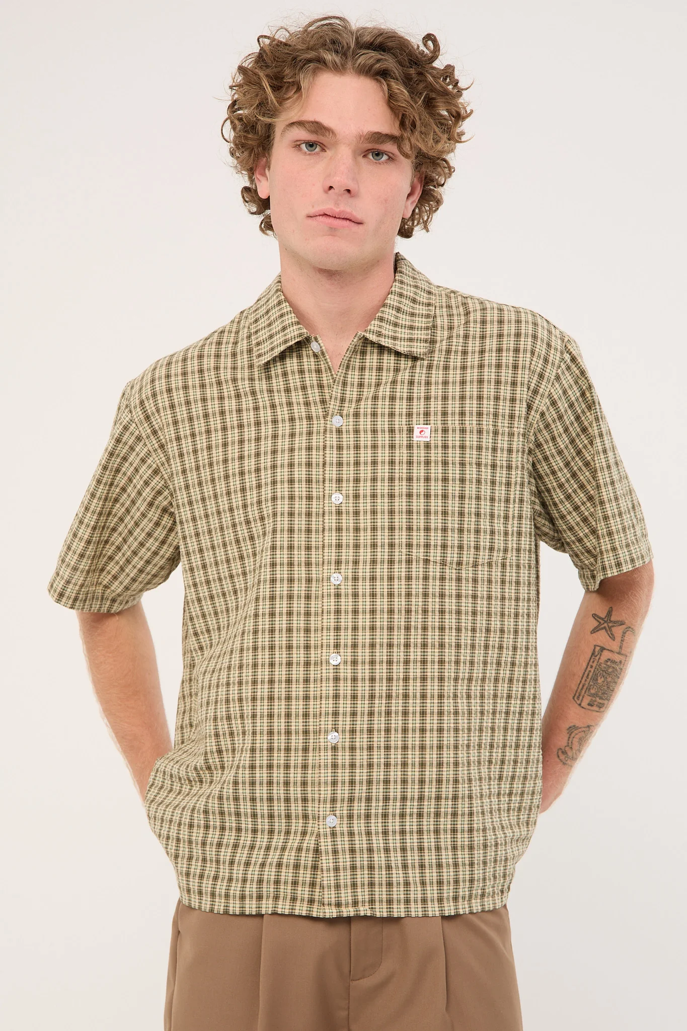 Worship Cherub Short Sleeve Shirt Kelp