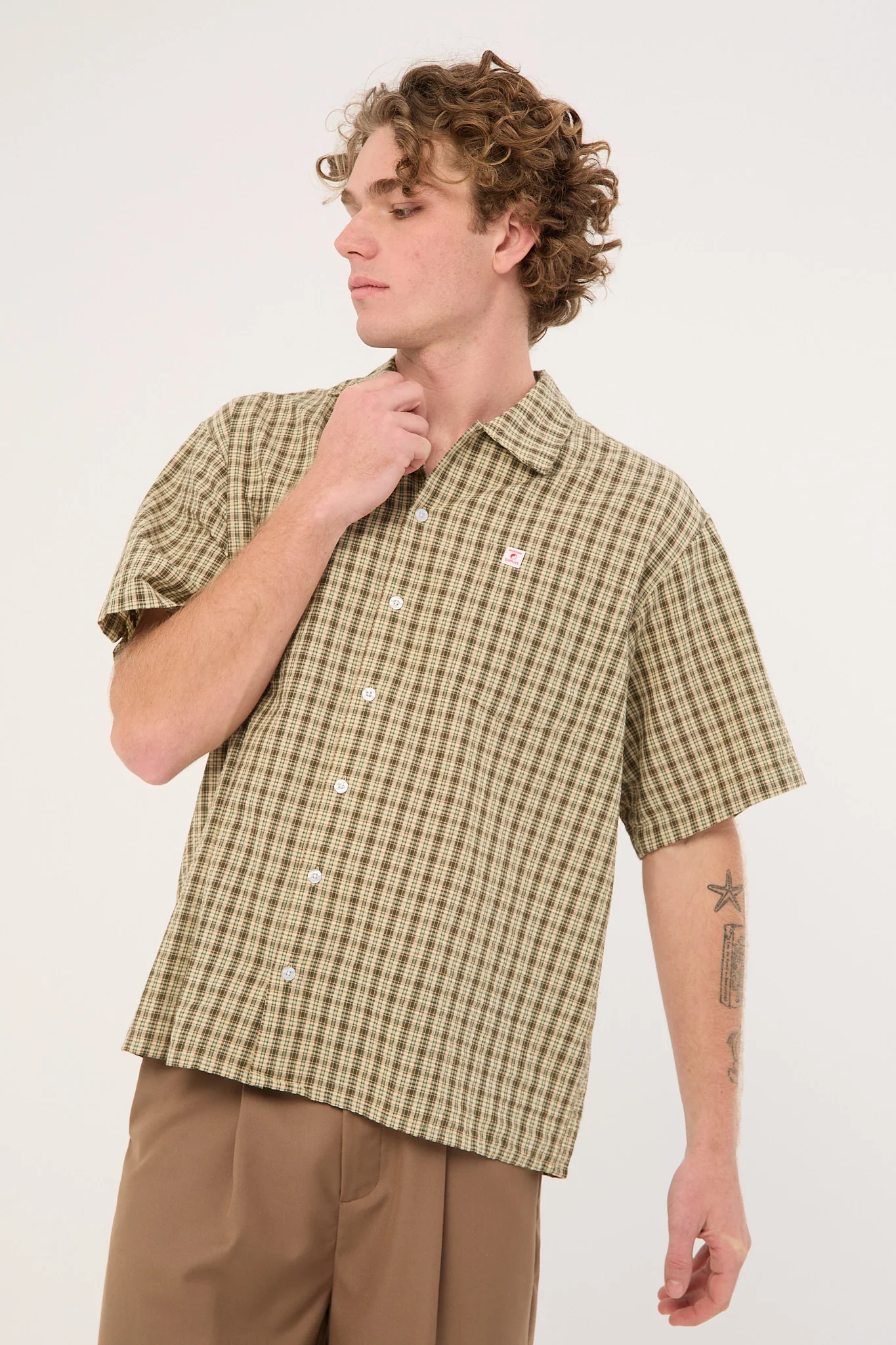 Worship Cherub Short Sleeve Shirt Kelp - Image 3