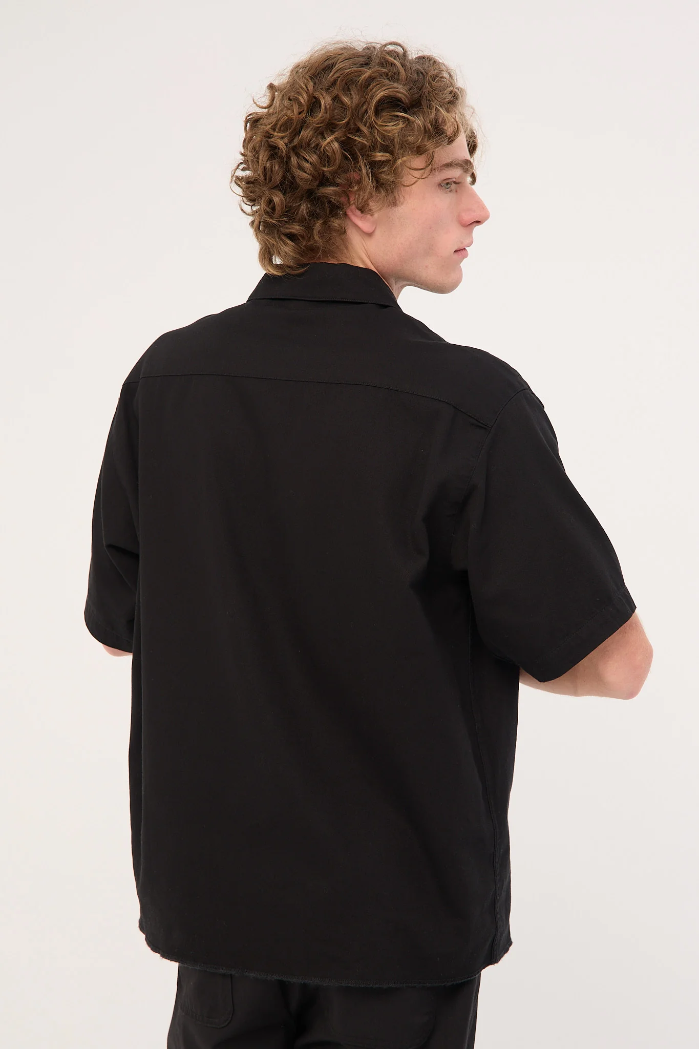 Worship Cherub Short Sleeve Work Shirt Black - Image 6