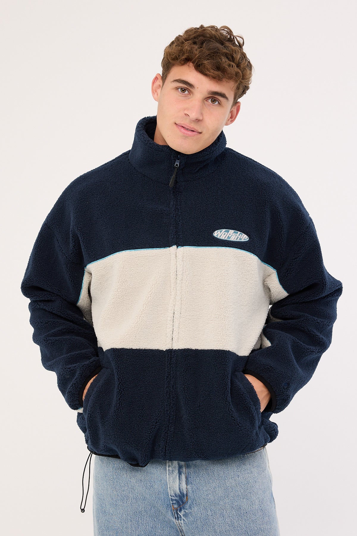 Worship Clipper Sherpa Jacket Blue - Image 5