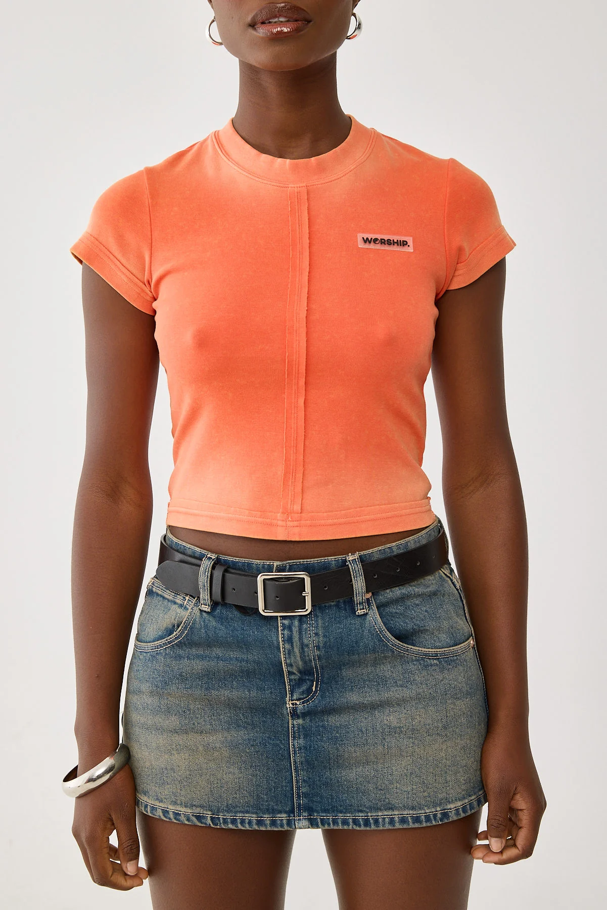 Worship Core Divided Teeny Tee Cherry Tomato - Image 7
