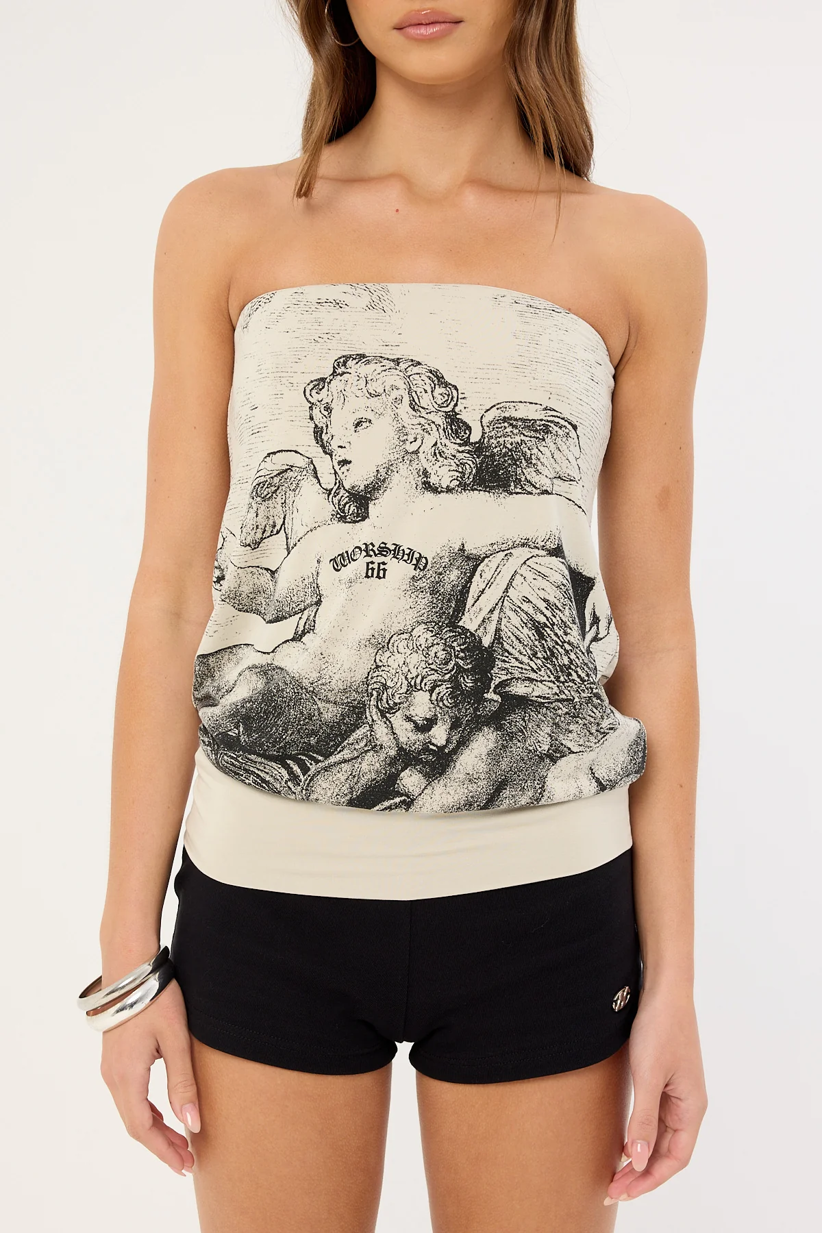 Worship Dreamers Long Tube Top Stone - Image 7