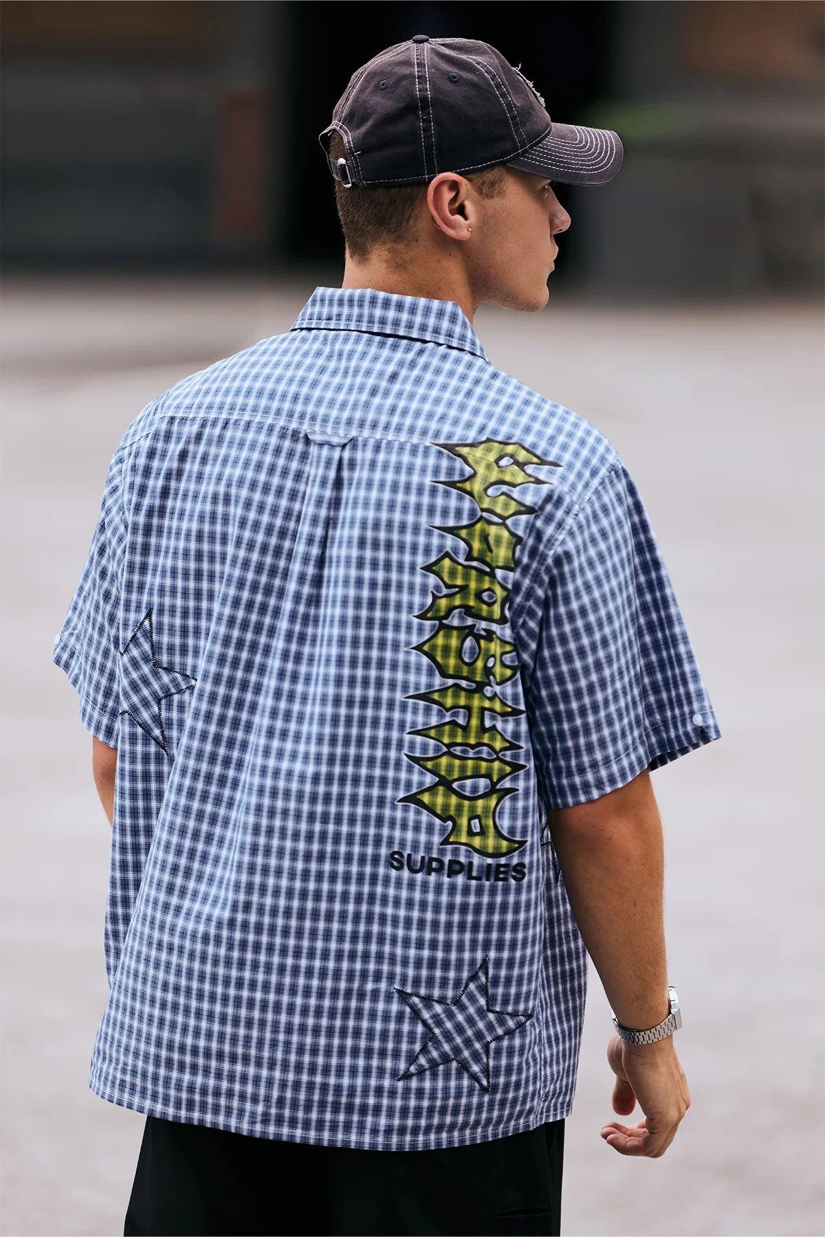 Worship Dreamers Short Sleeve Shirt Blue