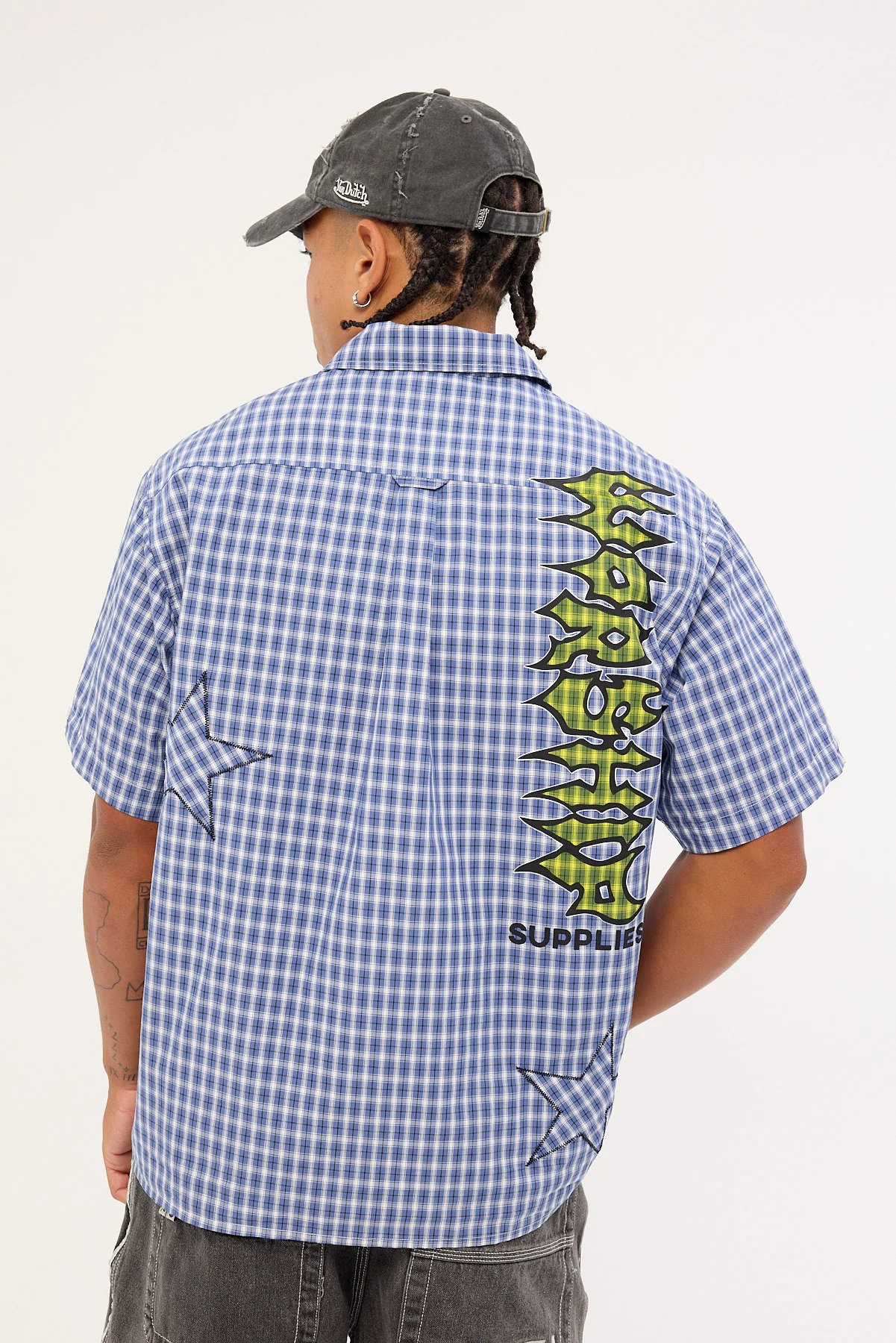 Worship Dreamers Short Sleeve Shirt Blue - Image 5