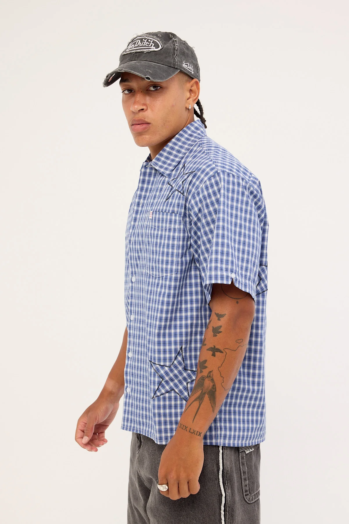 Worship Dreamers Short Sleeve Shirt Blue - Image 6
