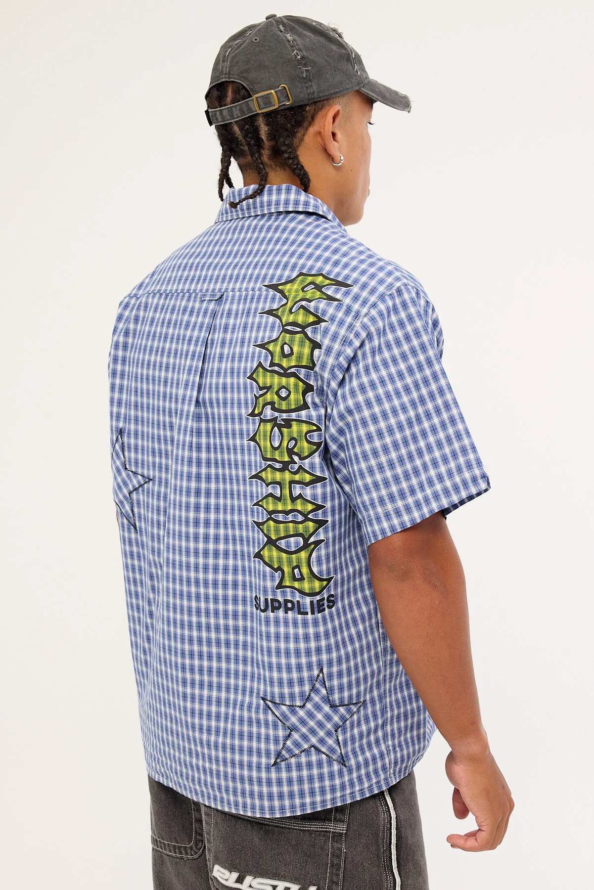 Worship Dreamers Short Sleeve Shirt Blue - Image 7