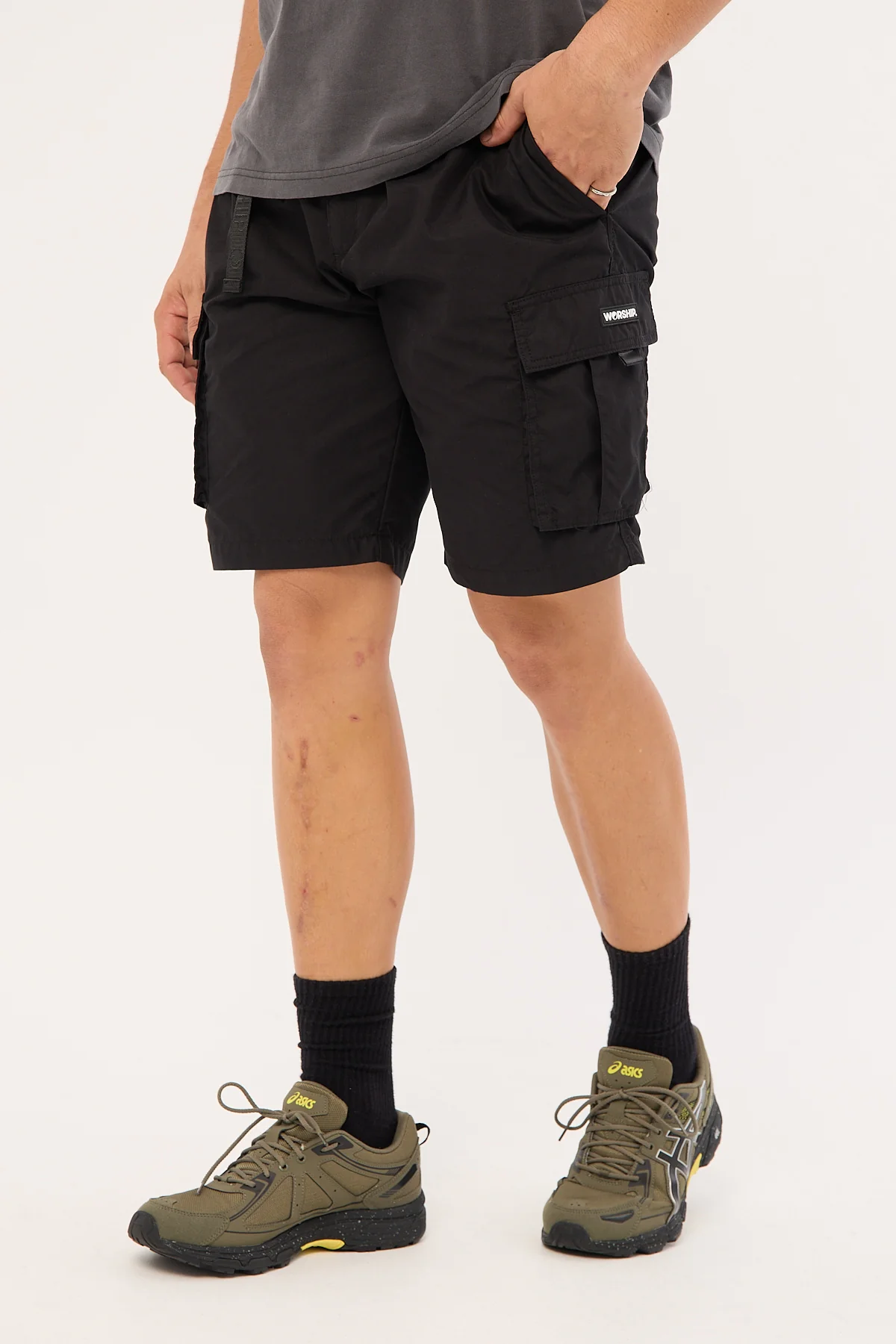 Worship Echo Cargo Short Black - Image 4