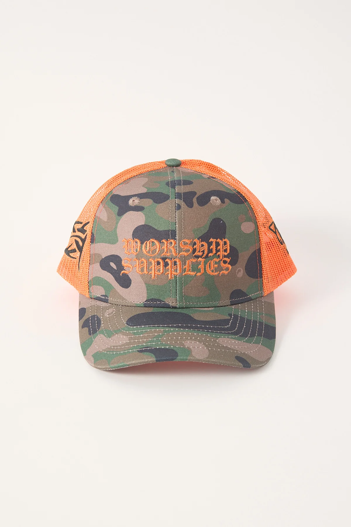 Worship Escape Trucker Hat Green