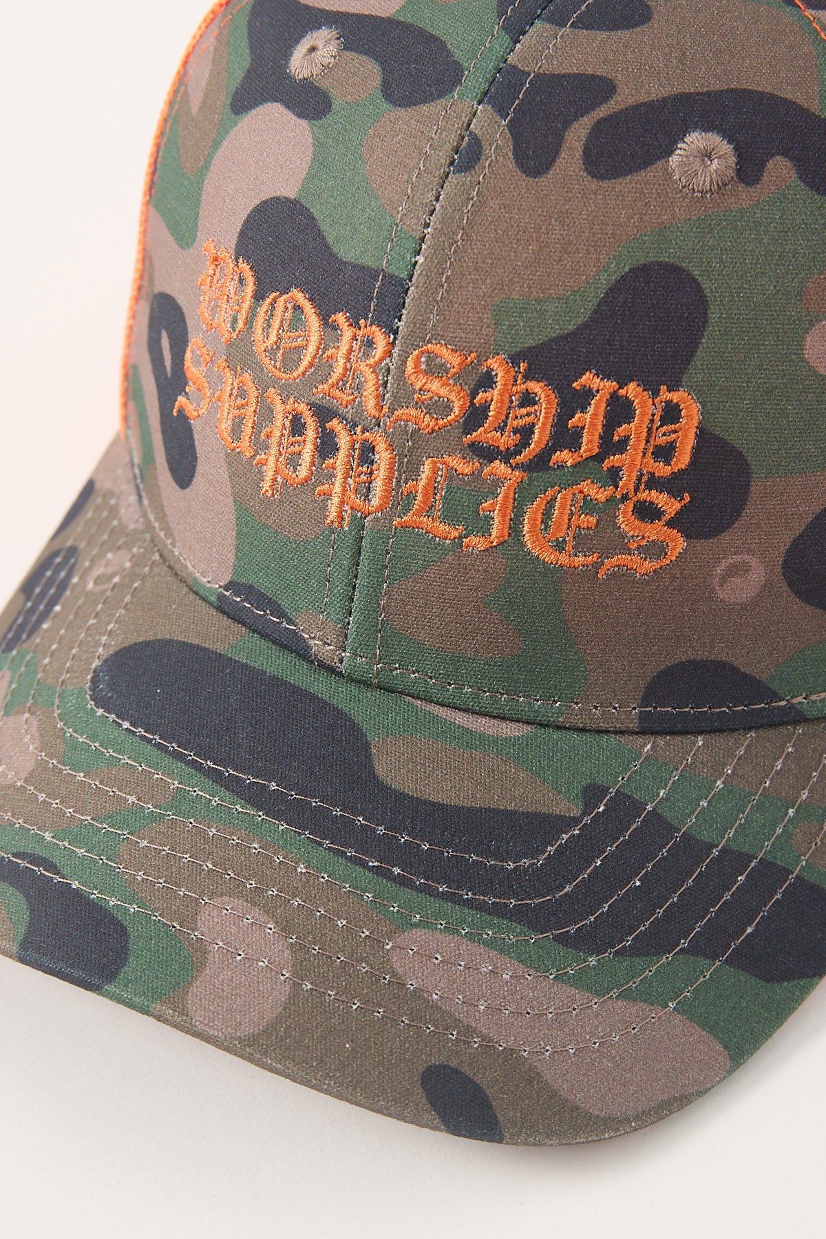 Worship Escape Trucker Hat Green - Image 2