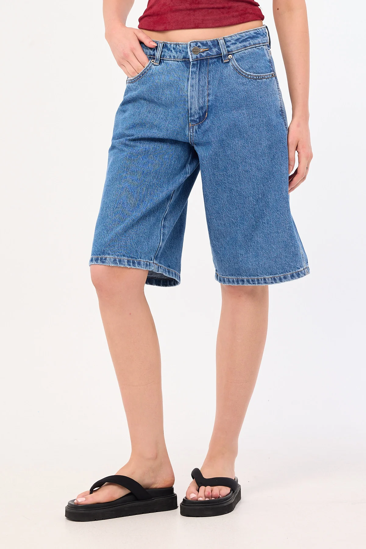 Worship Glazed And Confused Big Baggy Short Sky High Blue - Image 2