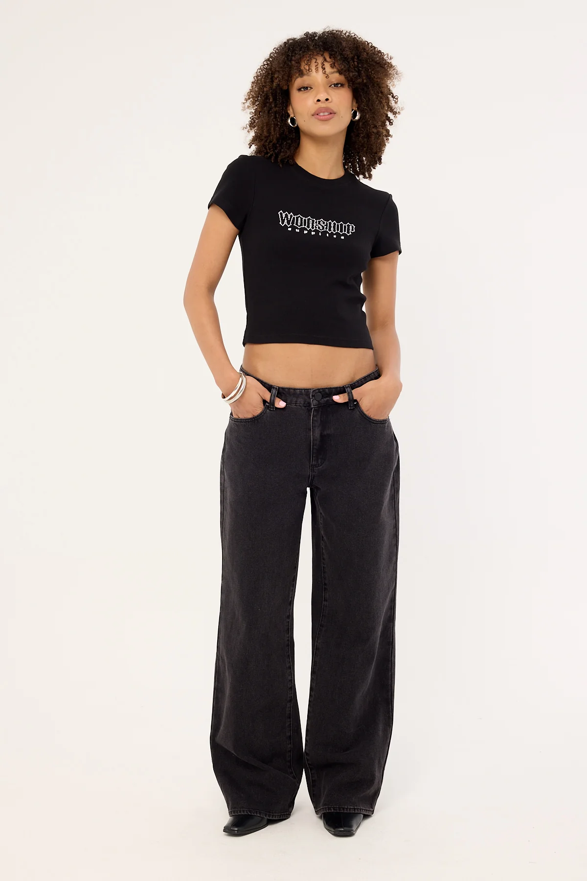 Worship Glitz Slim Fit Tee Black - Image 2
