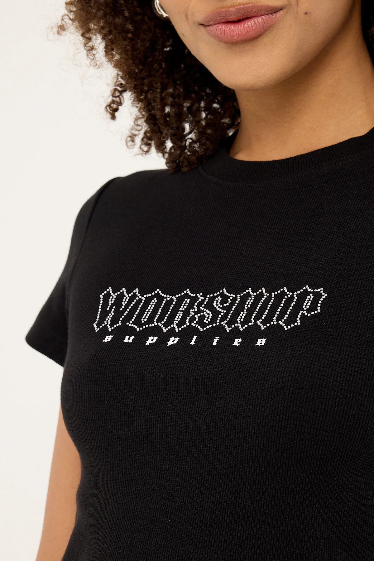 Worship Glitz Slim Fit Tee Black - Image 4