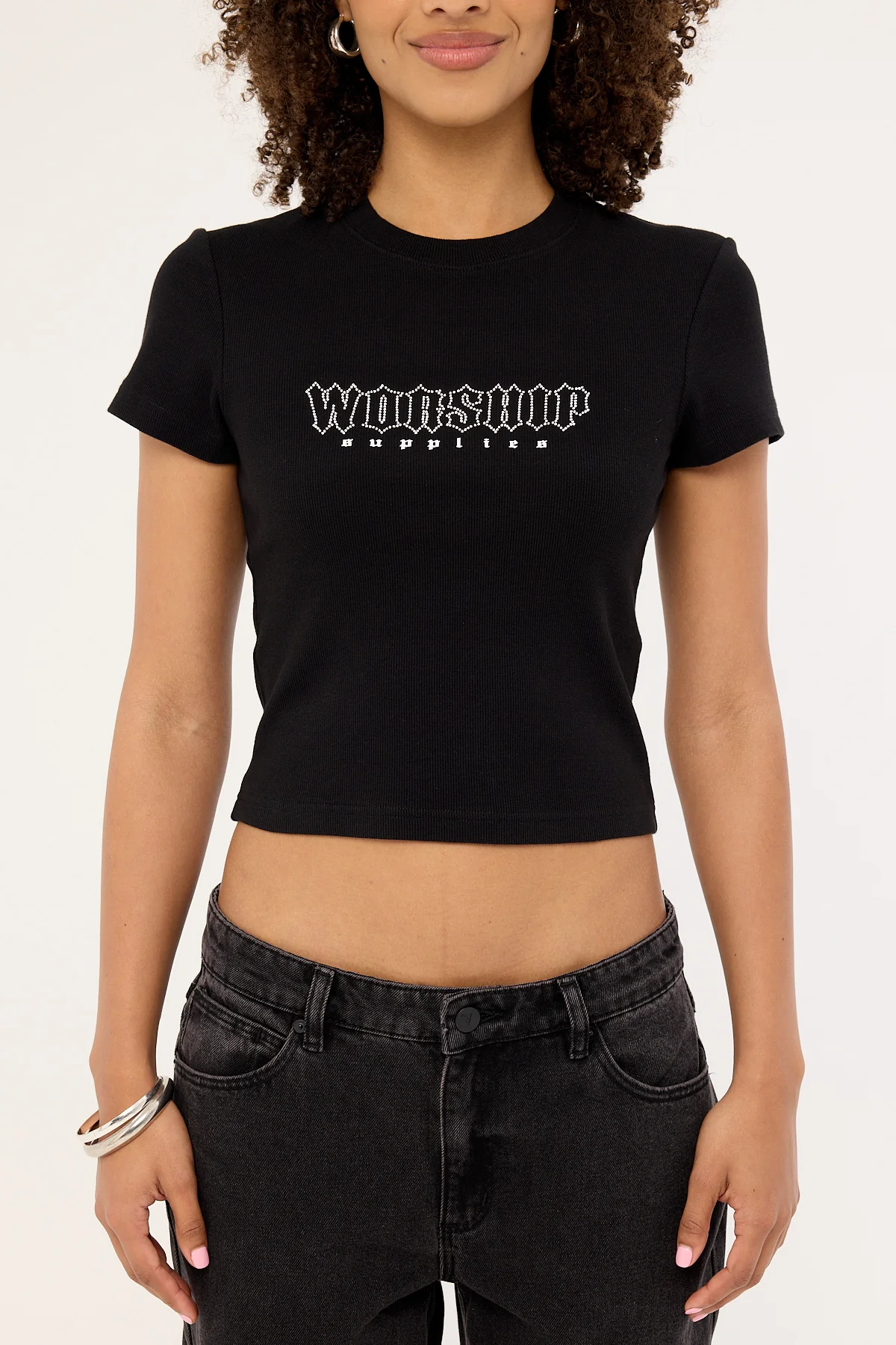 Worship Glitz Slim Fit Tee Black - Image 6