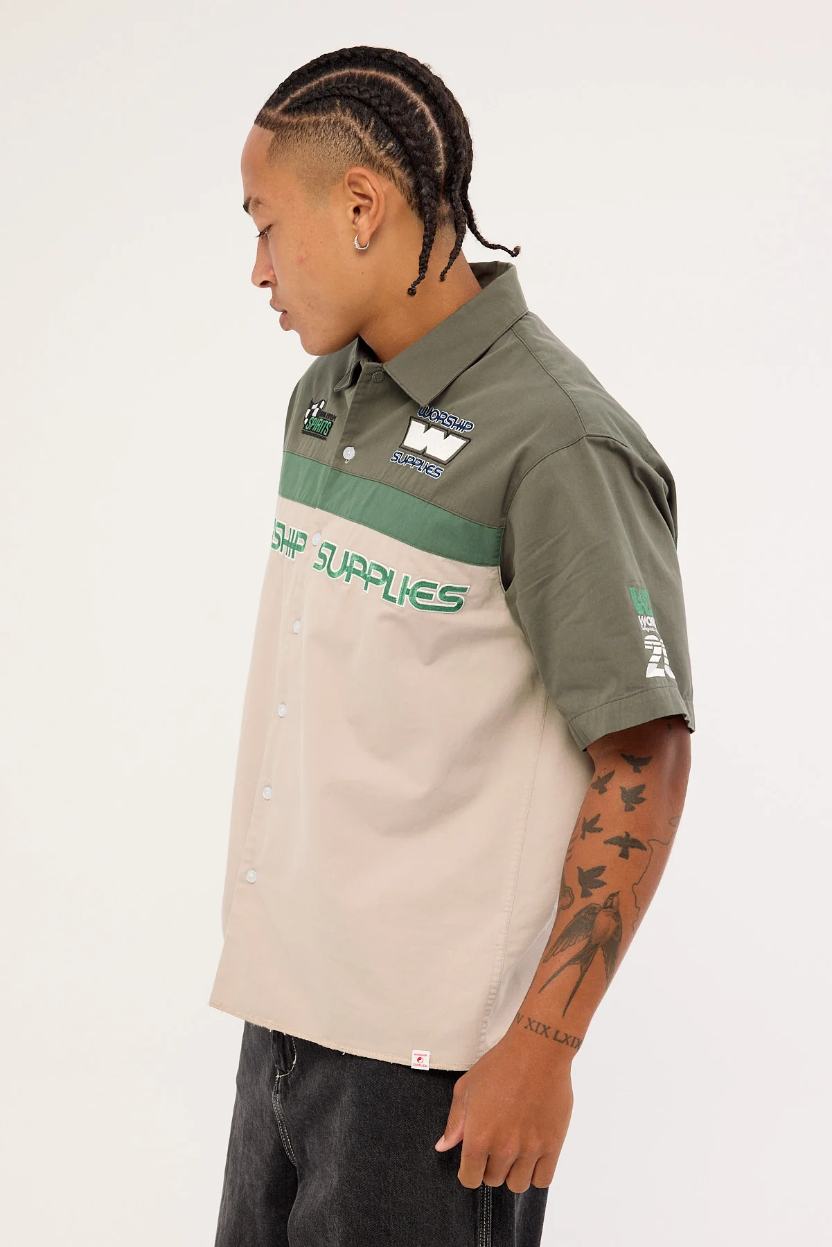 Worship Grand Prix Short Sleeve Shirt Worn Black - Image 3