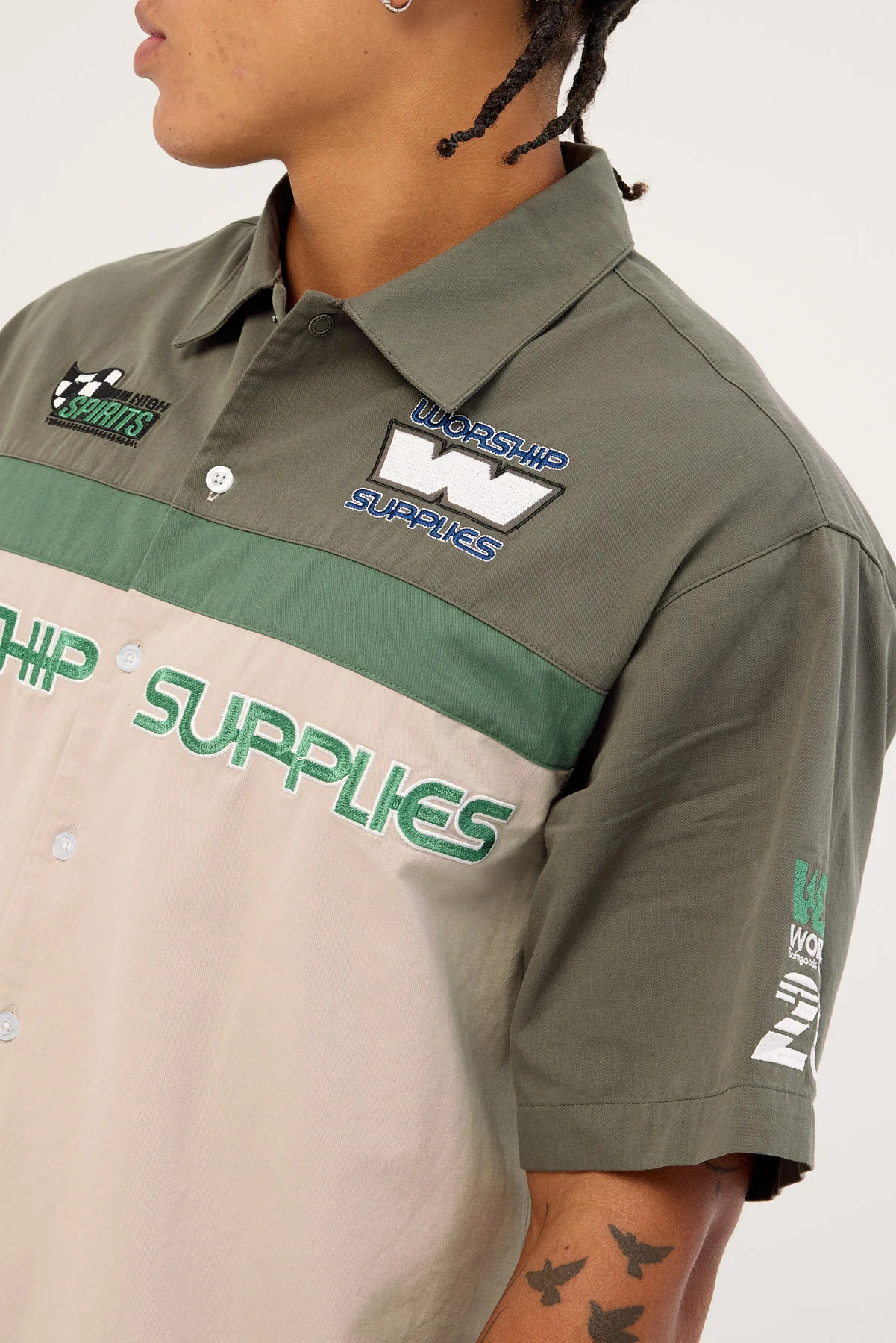Worship Grand Prix Short Sleeve Shirt Worn Black - Image 5