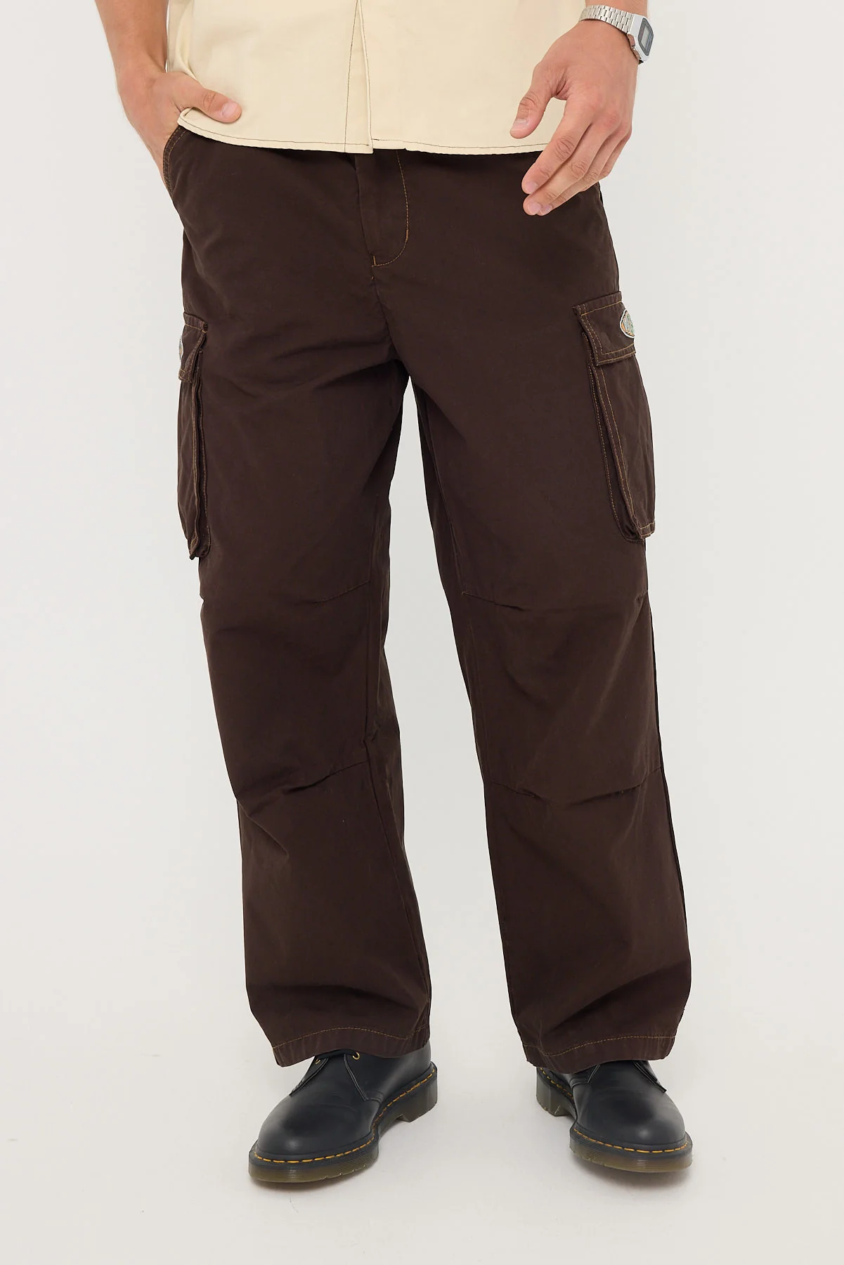 Worship Guard Cotton Cargo Pant Mole Overdye - Image 2