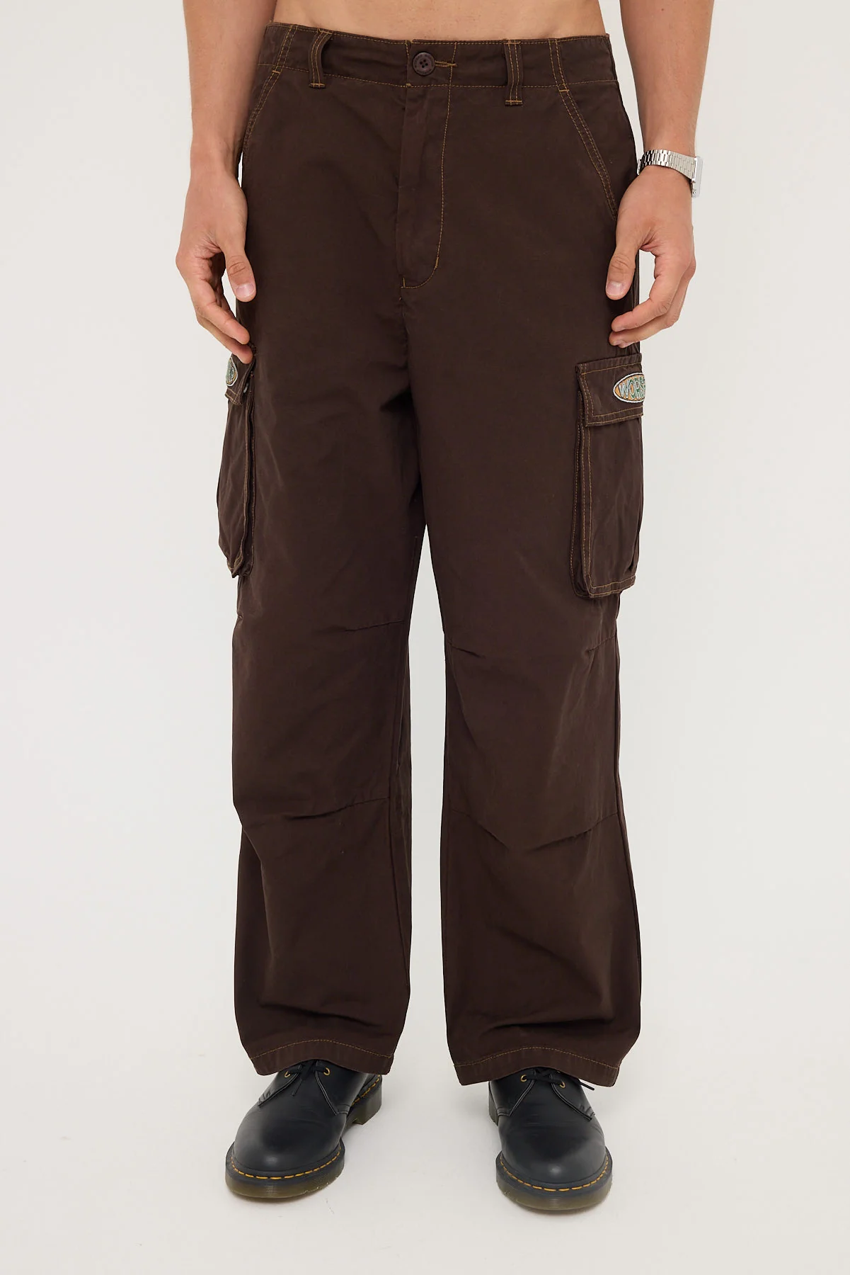 Worship Guard Cotton Cargo Pant Mole Overdye - Image 7