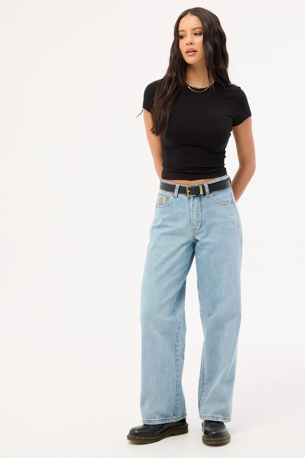 Worship Hangtime Sloucher Jean Blew Dust