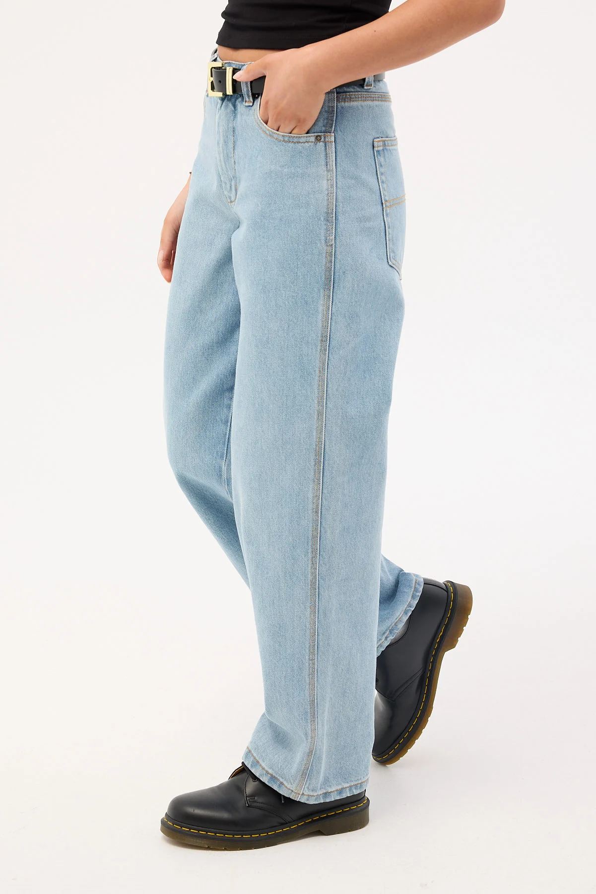 Worship Hangtime Sloucher Jean Blew Dust - Image 4