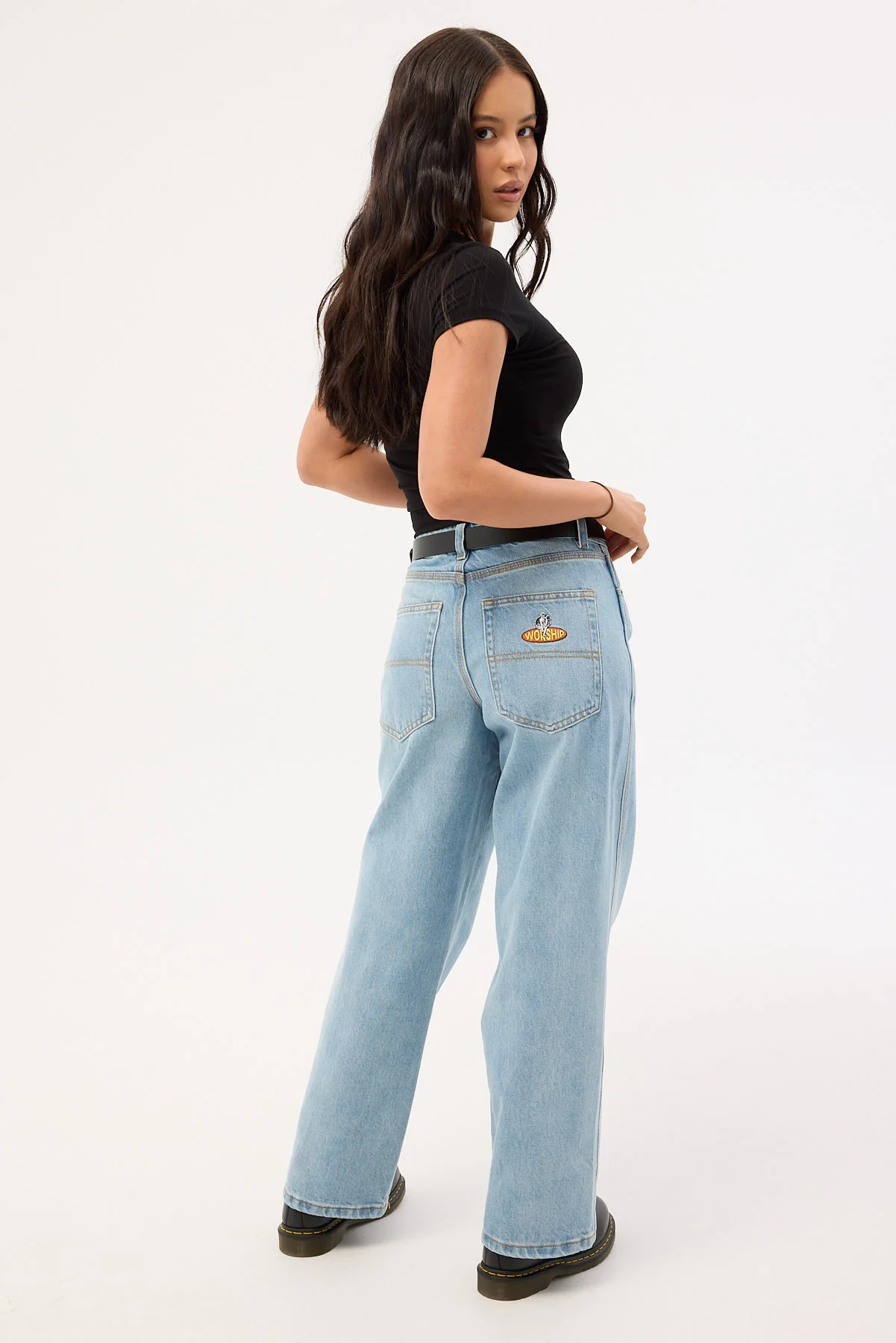 Worship Hangtime Sloucher Jean Blew Dust - Image 5