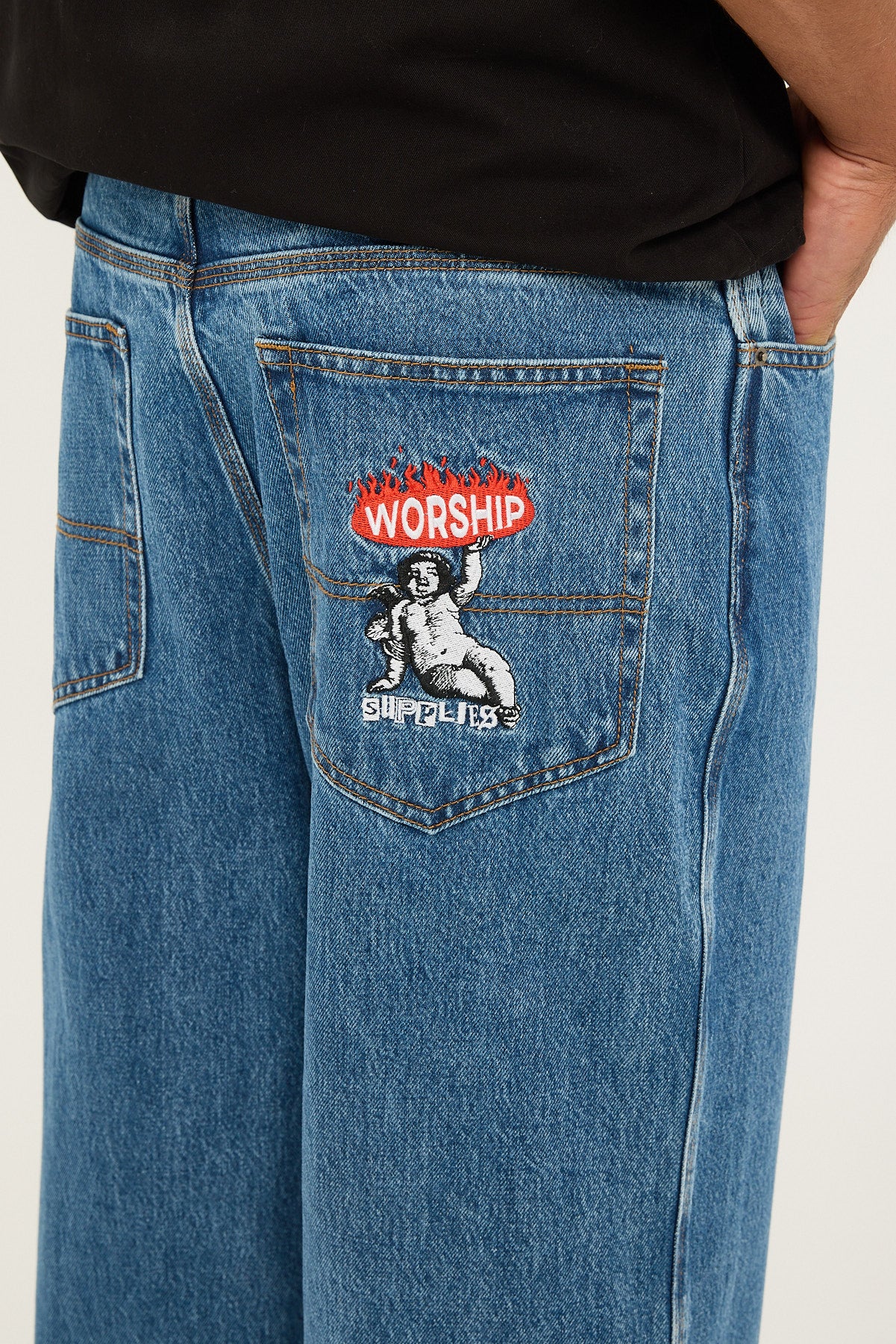 Worship Hold Up Big Dawg Jean Sky High Blue - Image 9