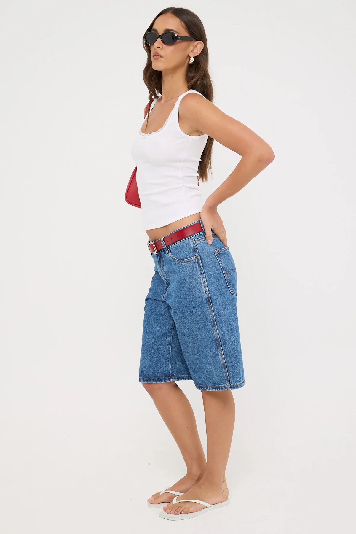 Worship Hold Up Worship Big Baggy Short Sky High Blue - Image 3