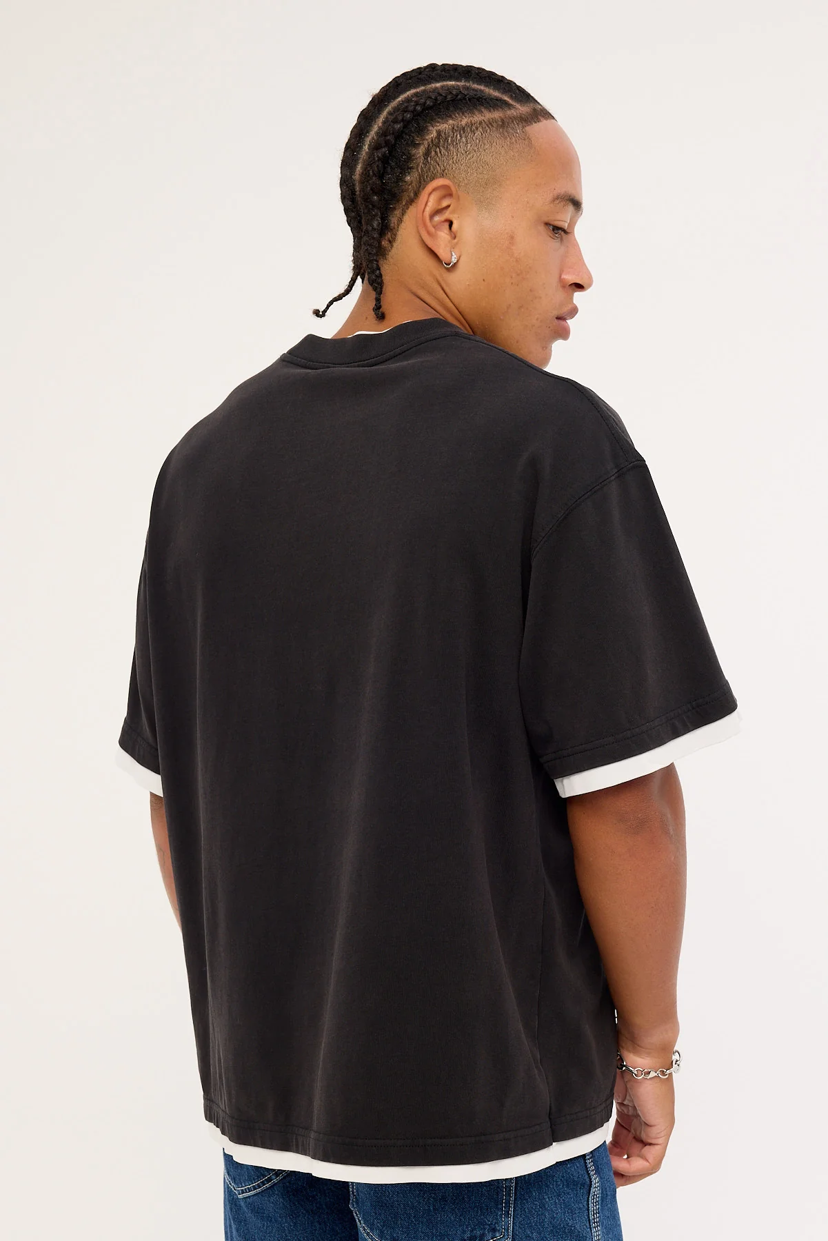 Worship Jaws Oversize Tee Washed Black - Image 4
