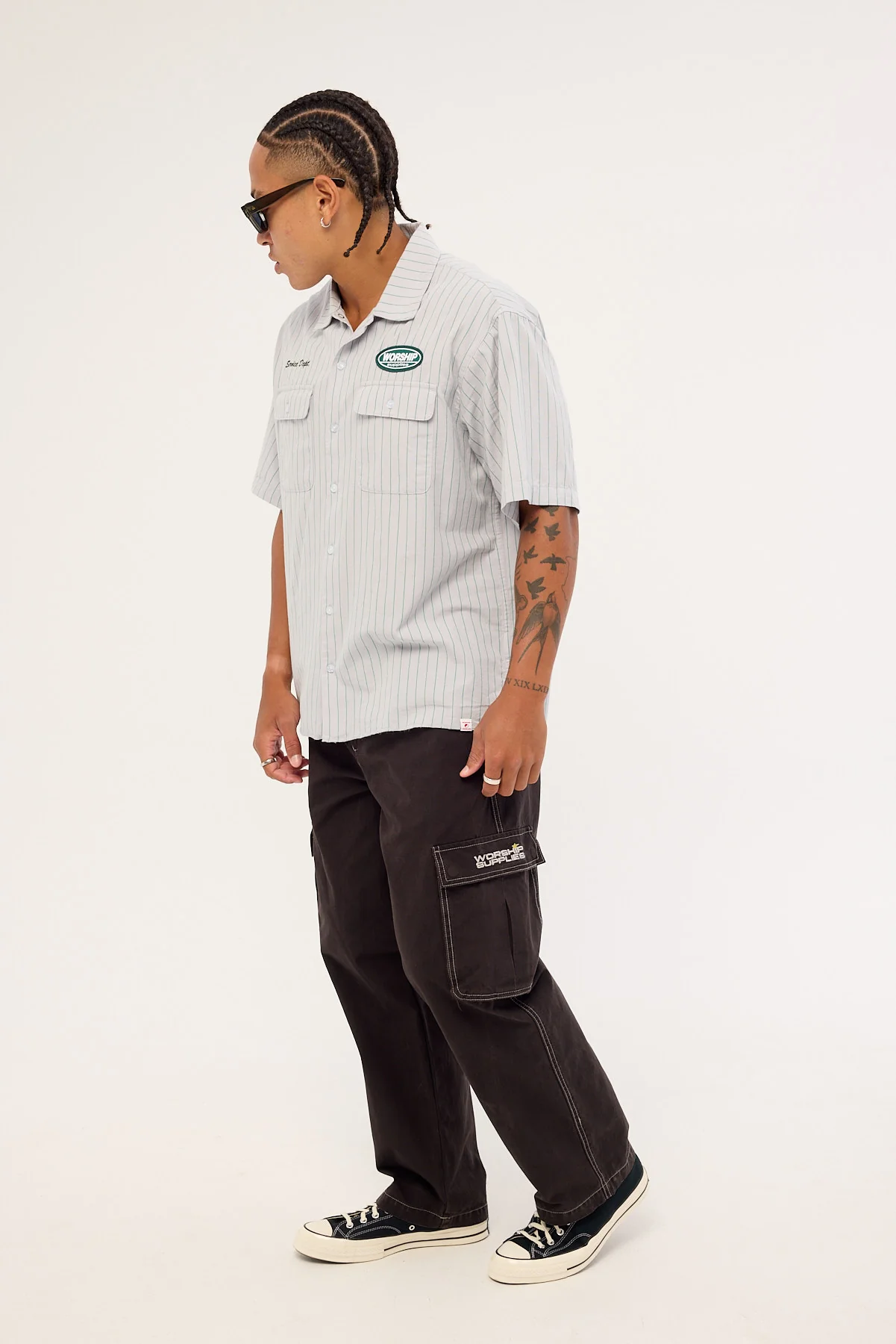 Worship Laser Elastic Cargo Pant Black - Image 4
