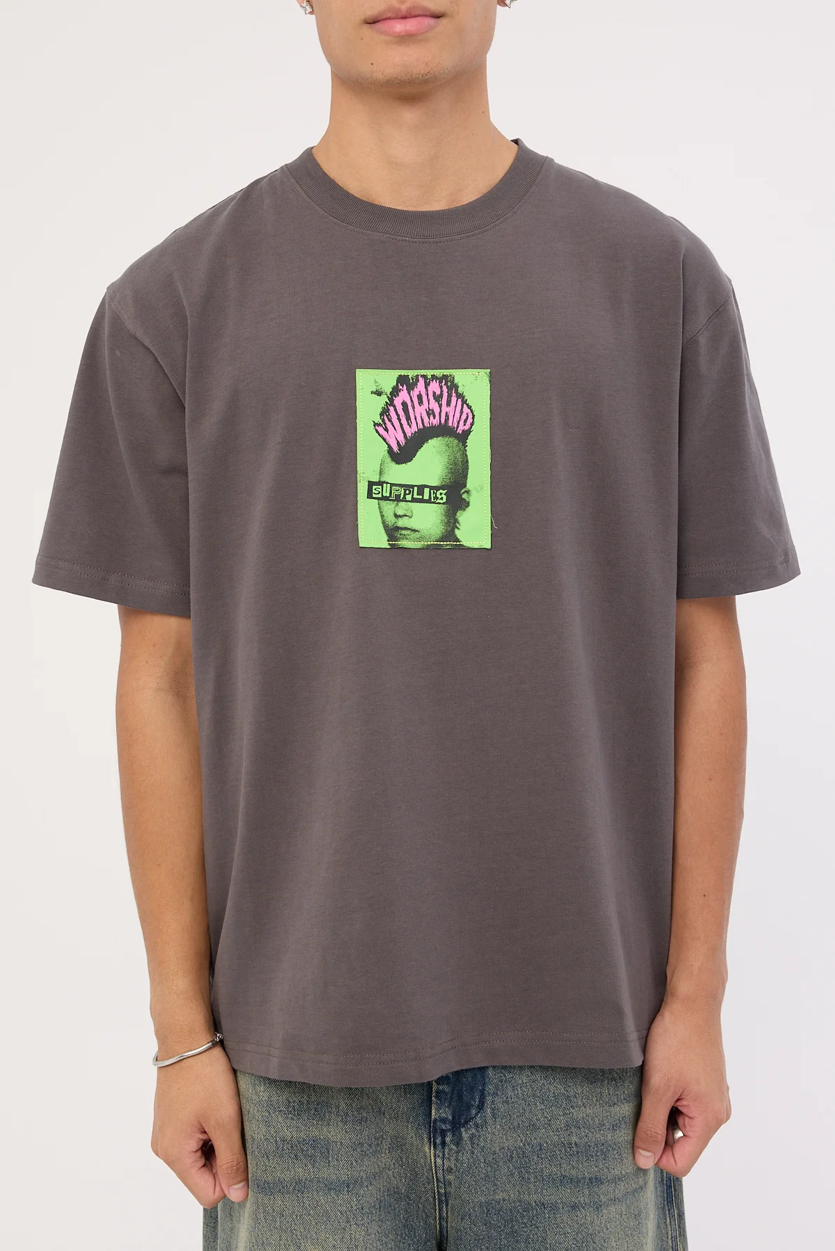 Worship Lil Mo Tee Worn Black - Image 6