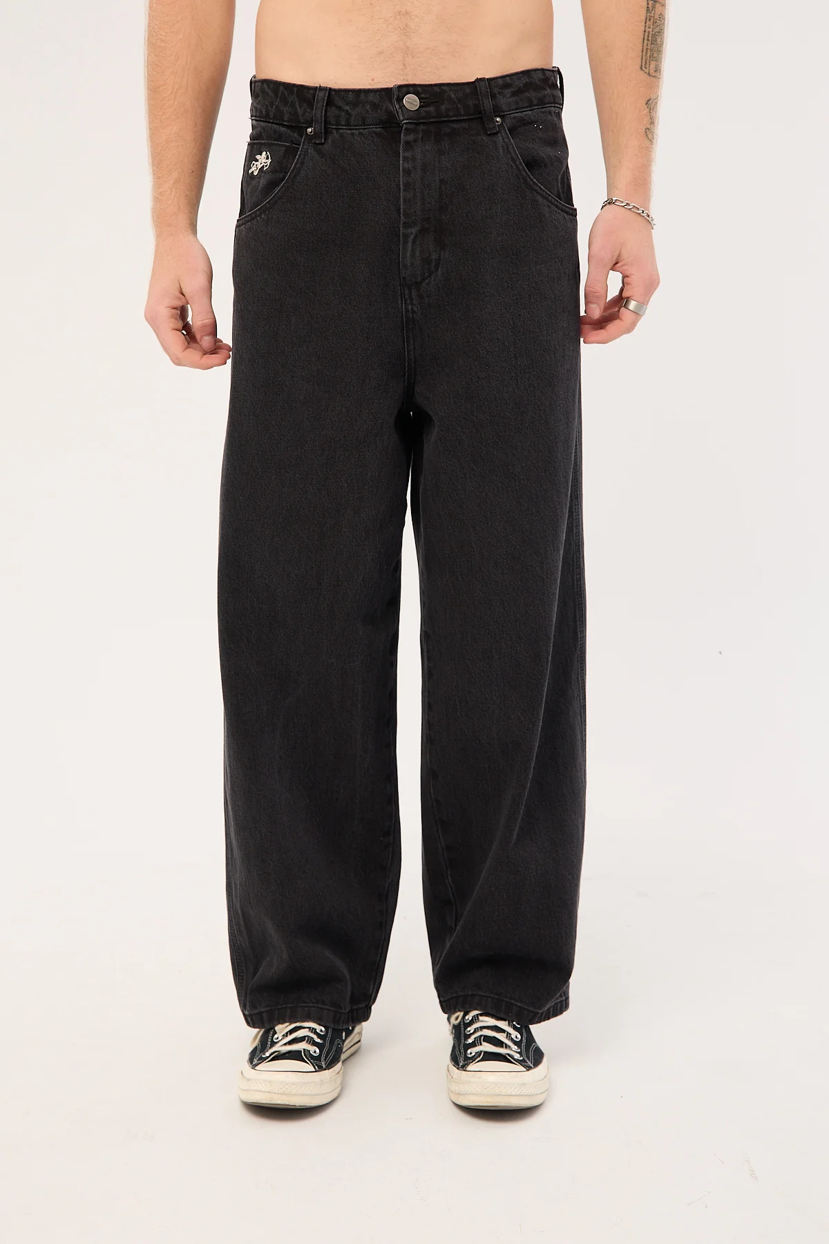 Worship Logorama Dozer Jean Washed Black - Image 11