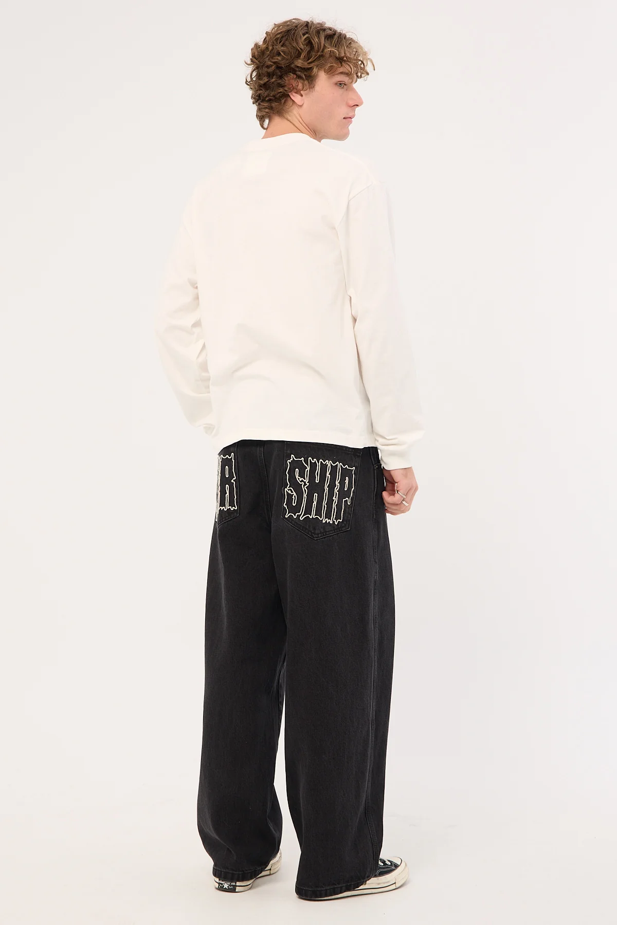 Worship Logorama Dozer Jean Washed Black - Image 6