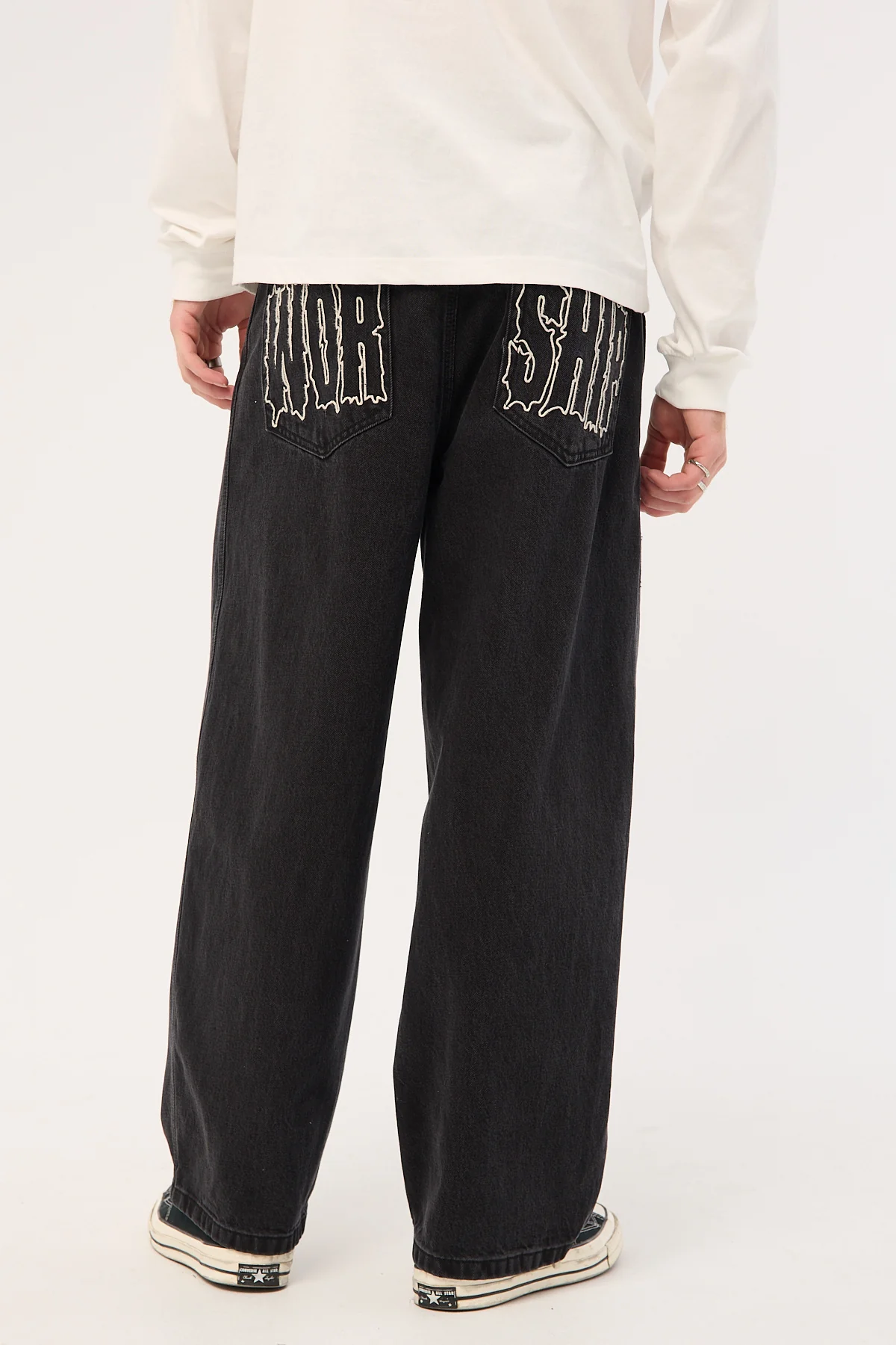 Worship Logorama Dozer Jean Washed Black - Image 7