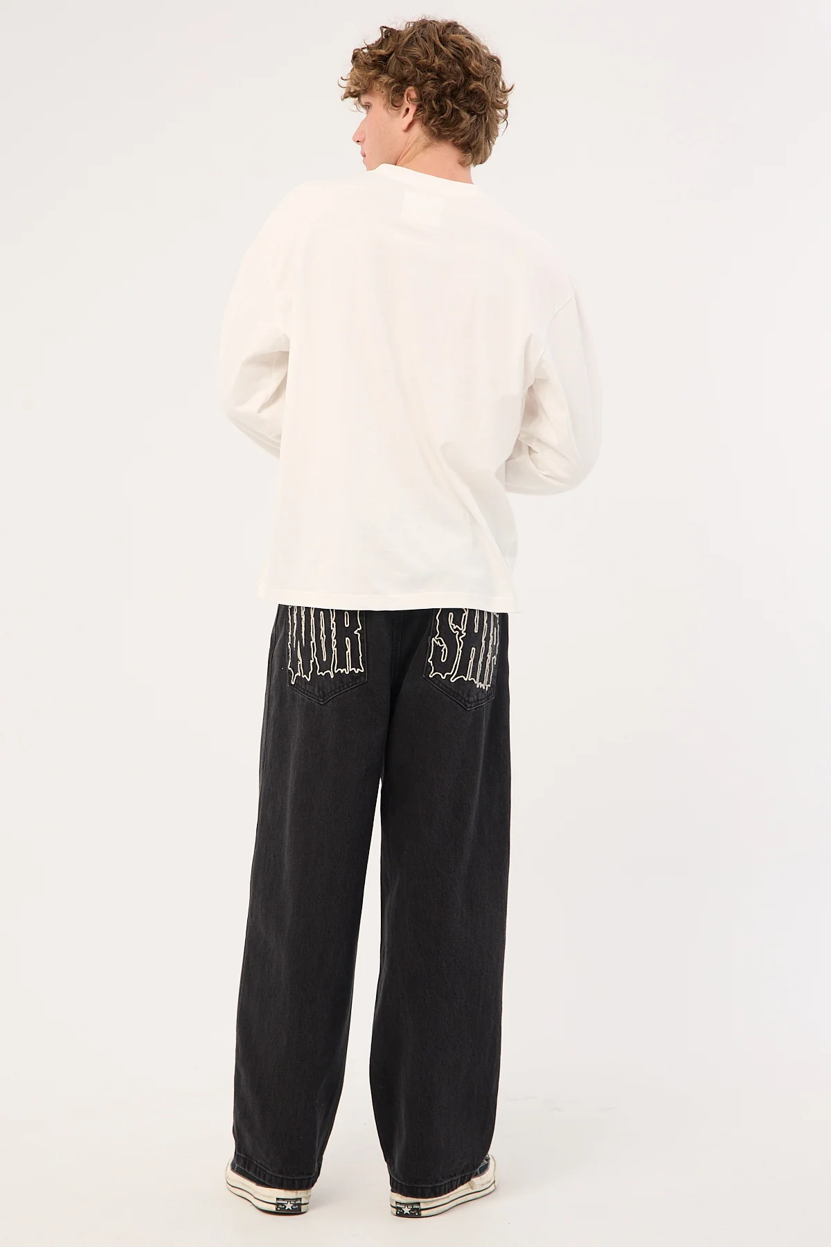 Worship Logorama Dozer Jean Washed Black - Image 8