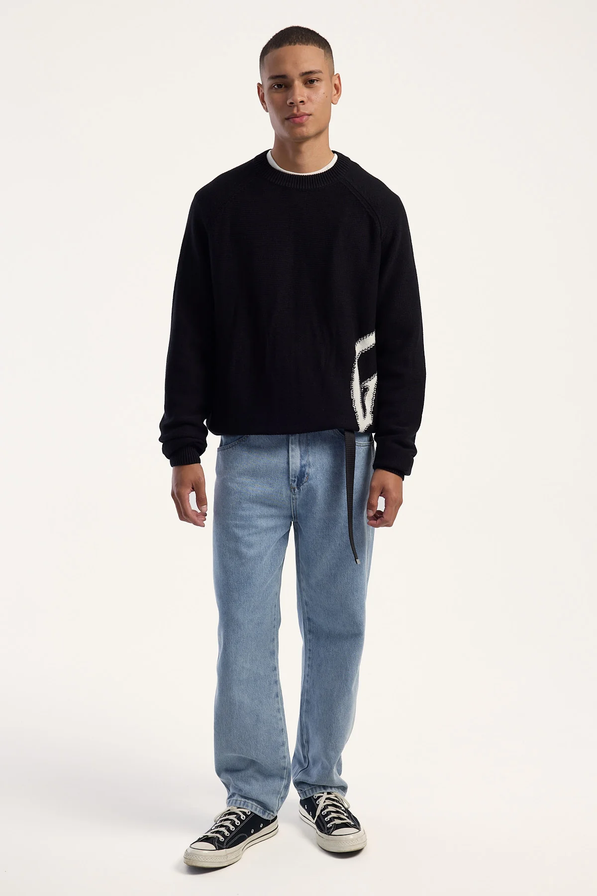 Worship Lounger Jean Worn Blue