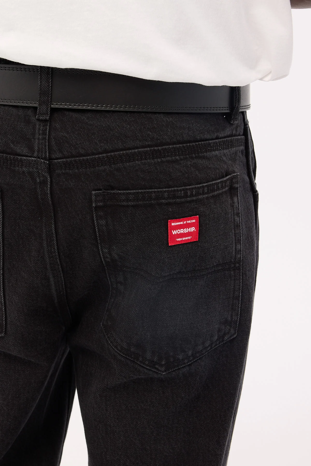 Worship Lounger Jean Worship Washed Black - Image 6