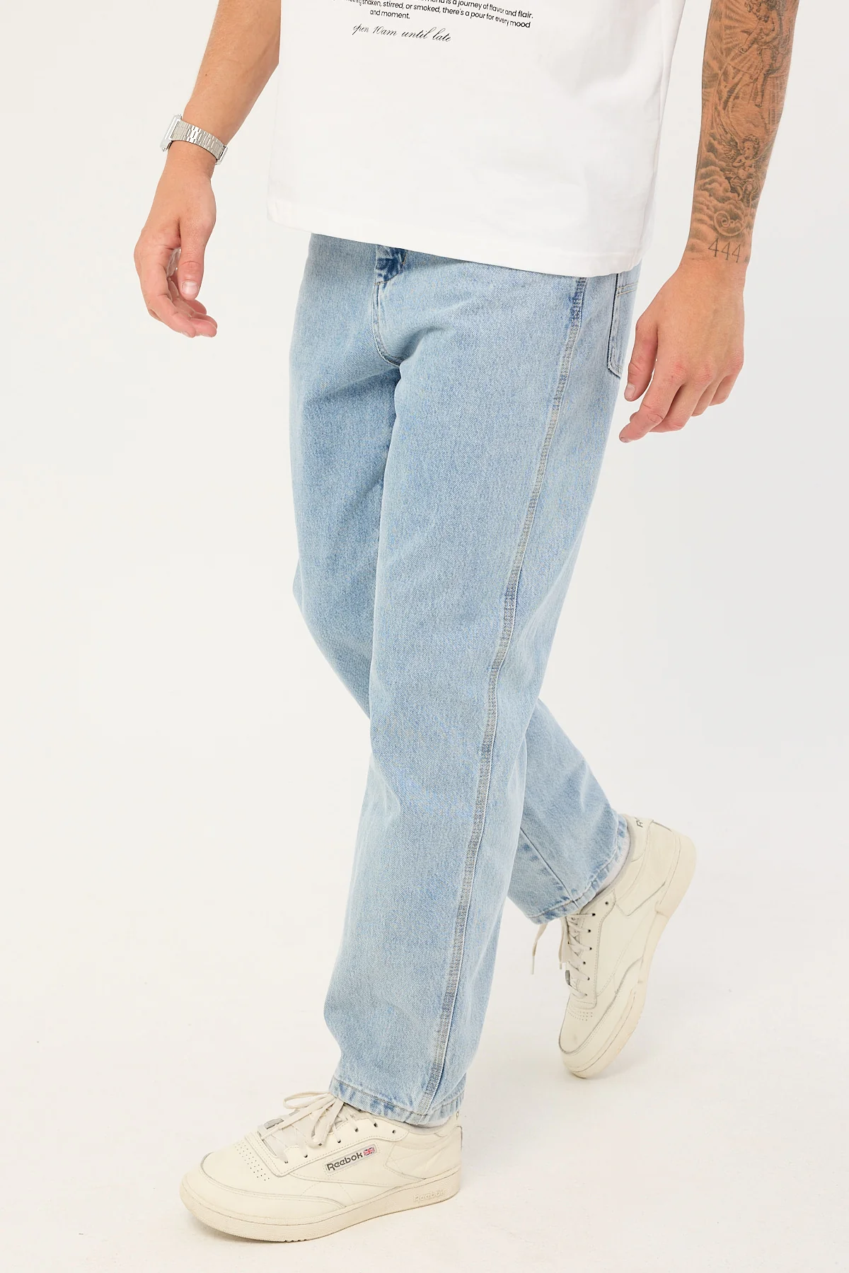 Worship Lounger Jean Worship Worn Blue - Image 3