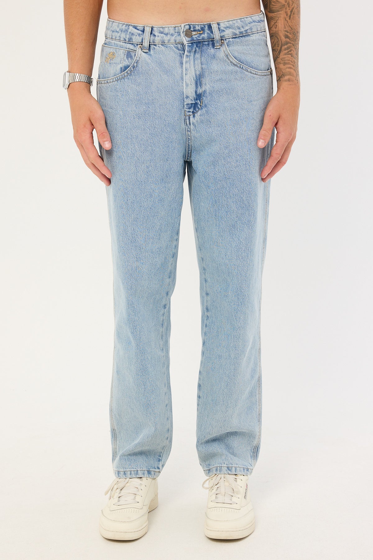 Worship Lounger Jean Worship Worn Blue - Image 7