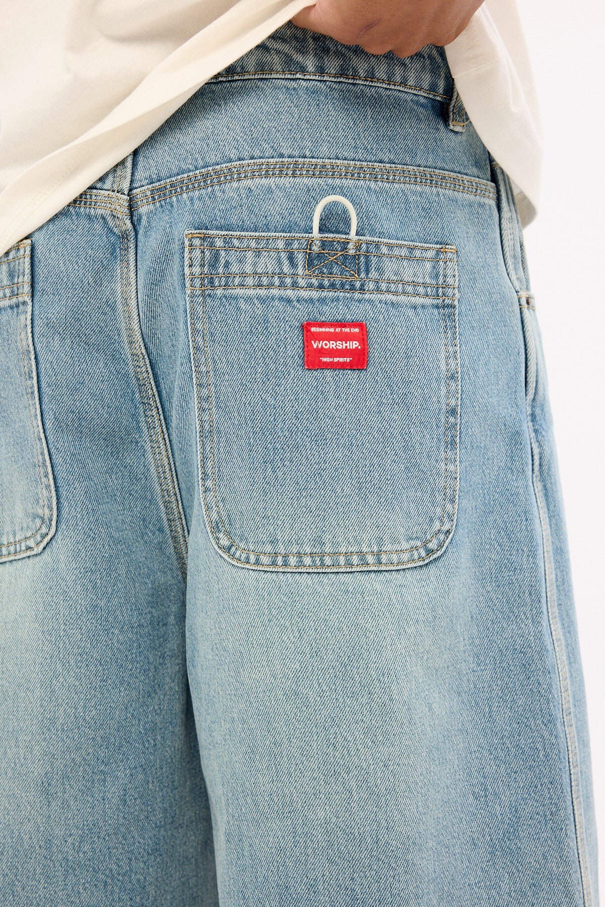 Worship Low Goes Dozer Jean Short Light N Dirty - Image 7