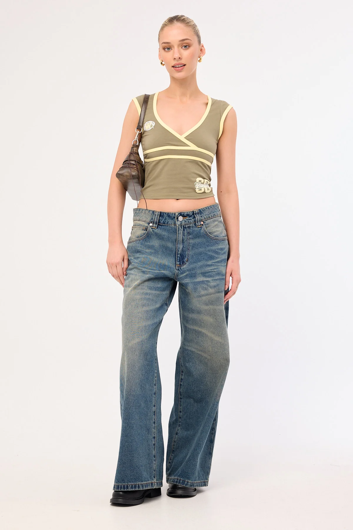Worship Major League Wrap Top Kelp - Image 2