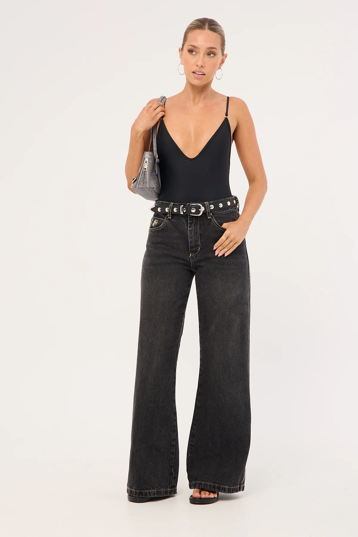 Worship Metalx Sweeper Jean Black Rinse