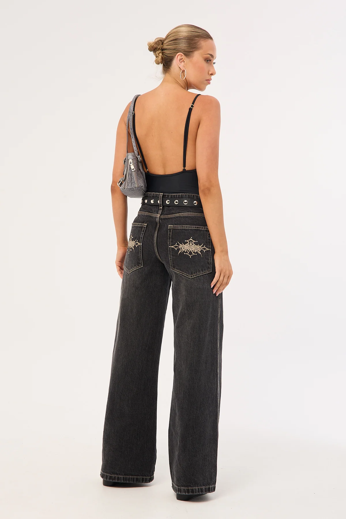 Worship Metalx Sweeper Jean Black Rinse - Image 5