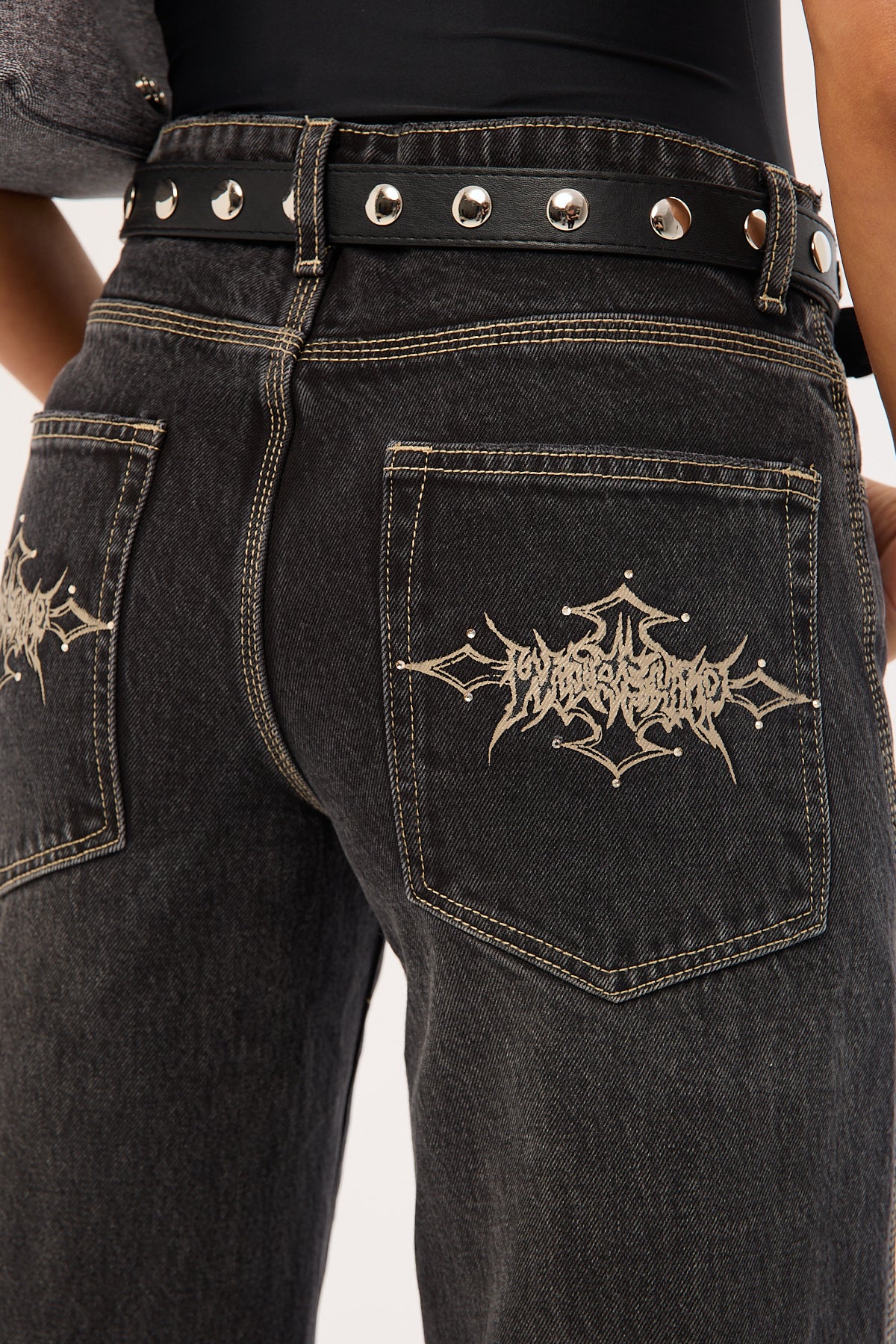Worship Metalx Sweeper Jean Black Rinse - Image 6