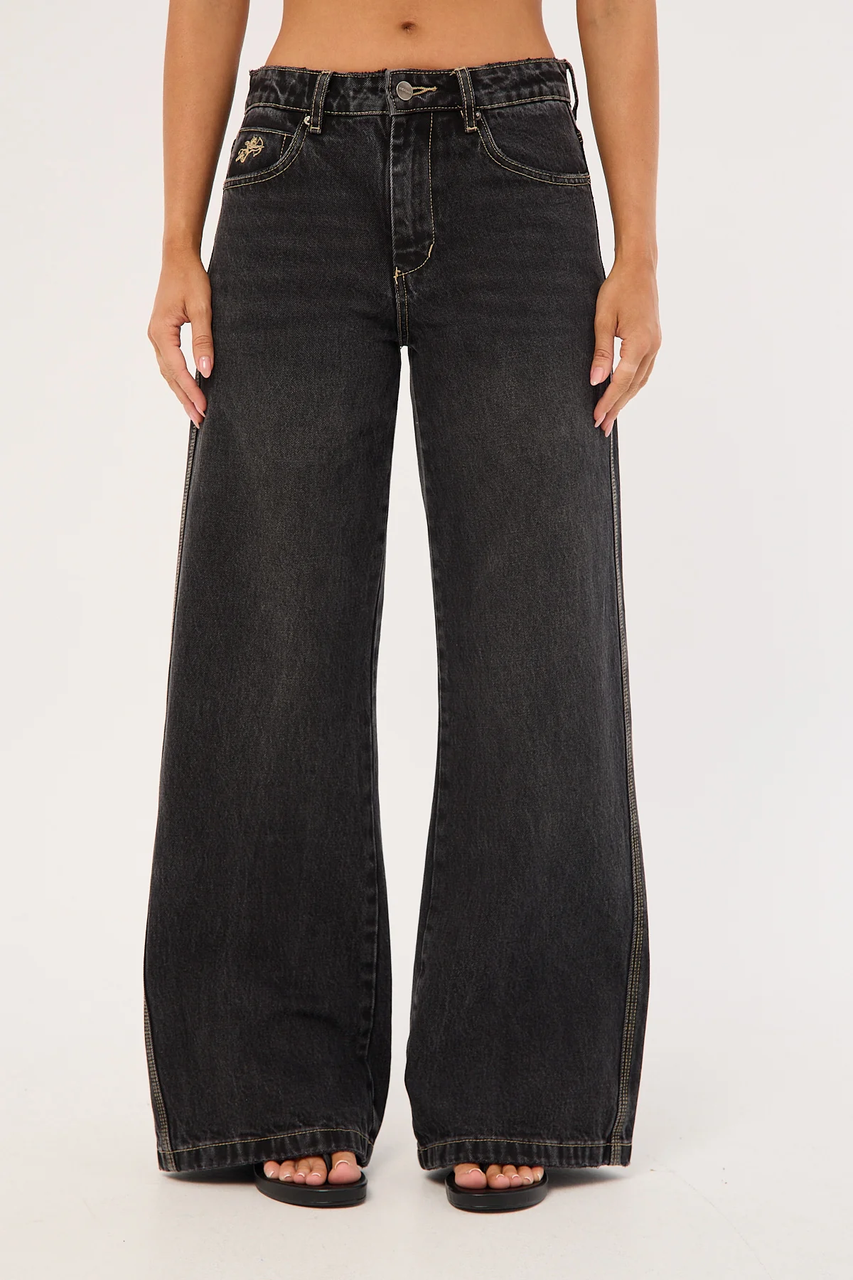 Worship Metalx Sweeper Jean Black Rinse - Image 7