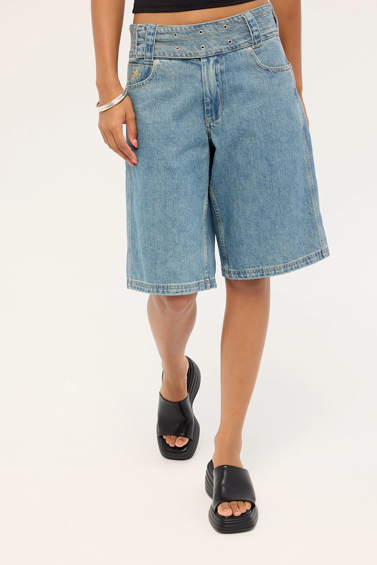 Worship Naughty Baggy Short Rogue Blue - Image 2