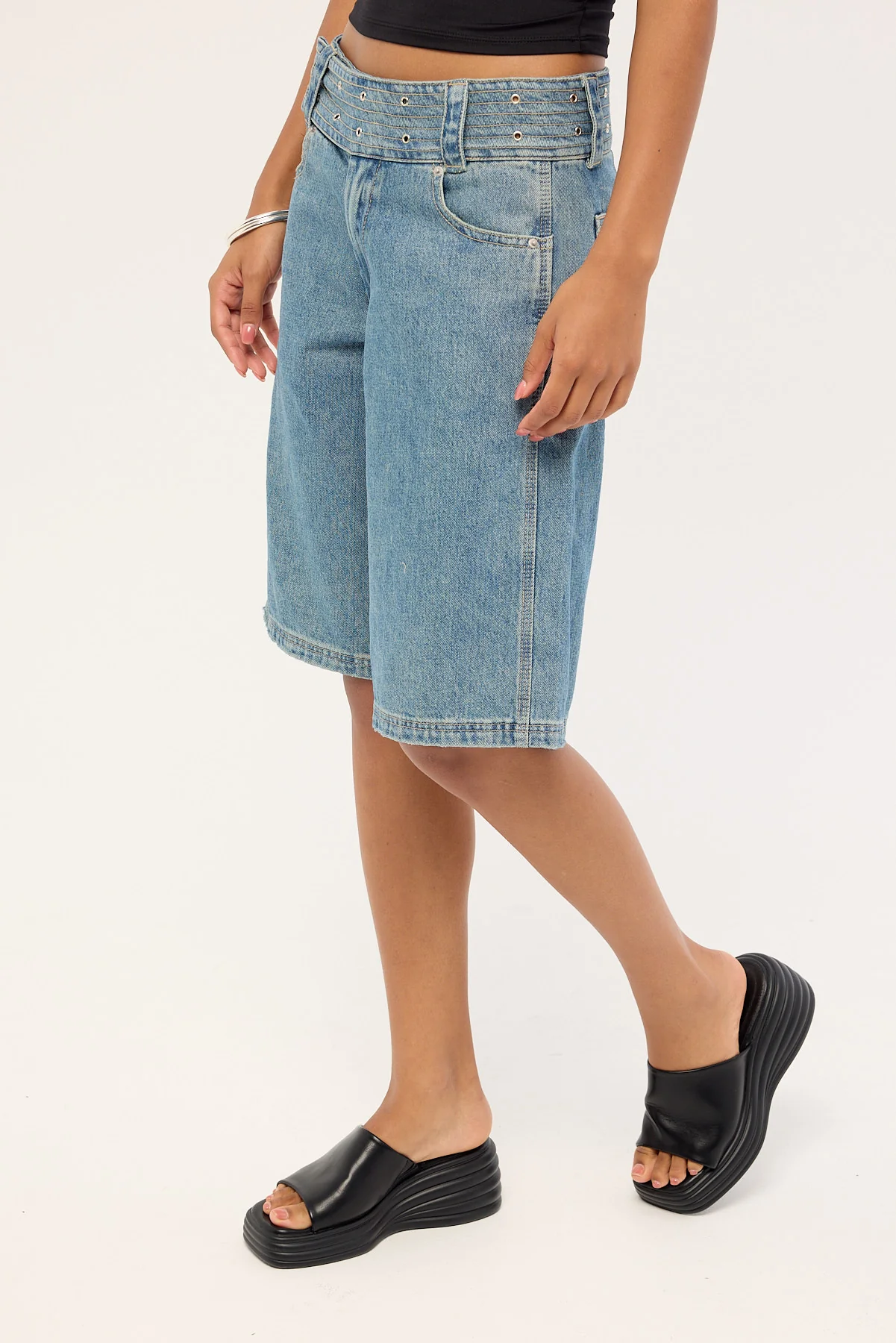 Worship Naughty Baggy Short Rogue Blue - Image 3
