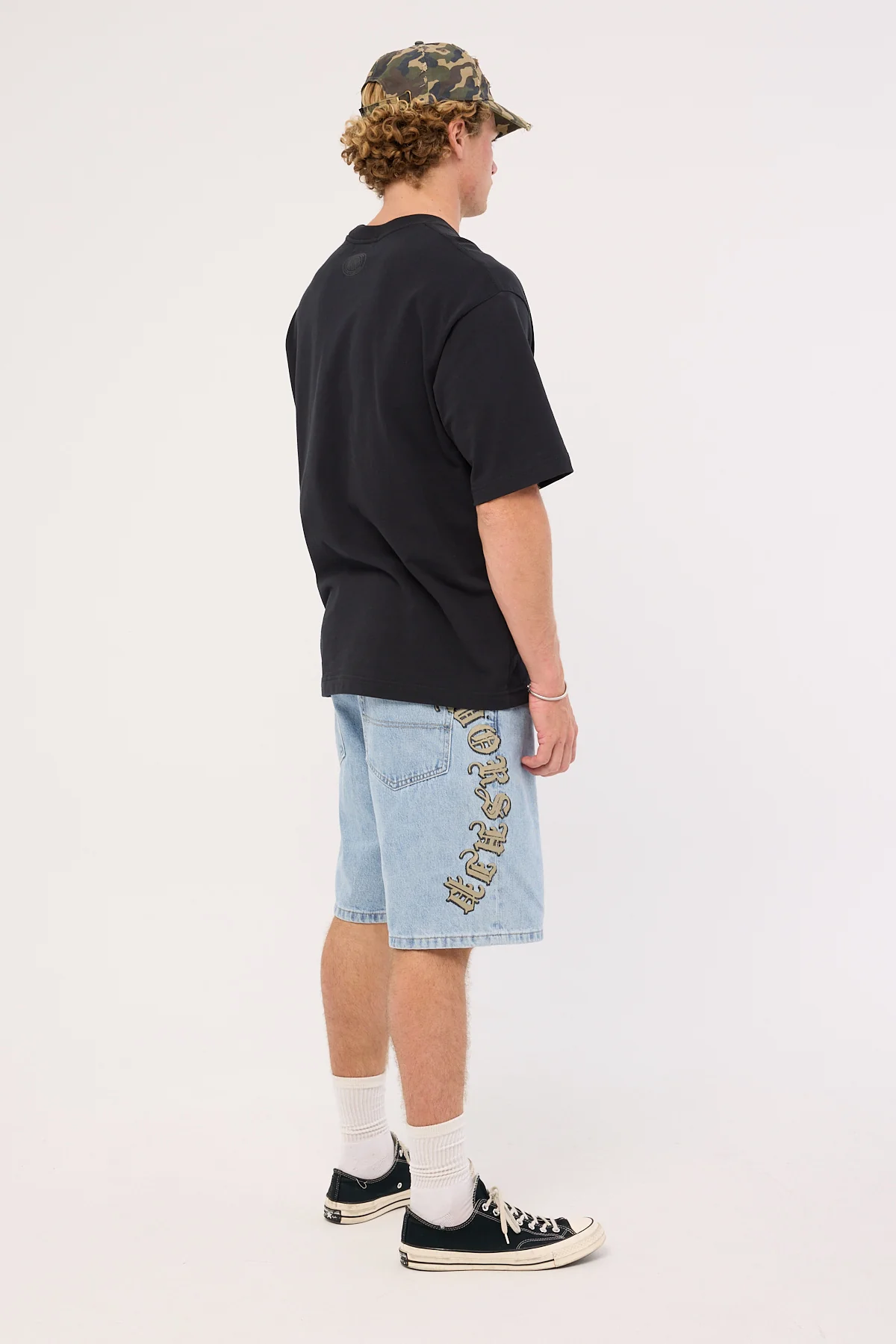 Worship Ned Big Dawg Jean Short Worship Worn Blue - Image 4