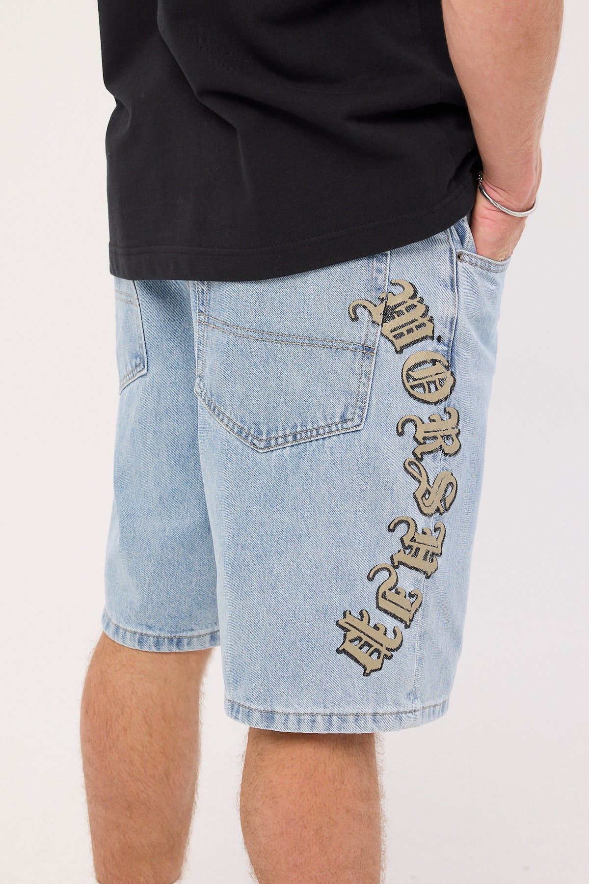 Worship Ned Big Dawg Jean Short Worship Worn Blue - Image 7