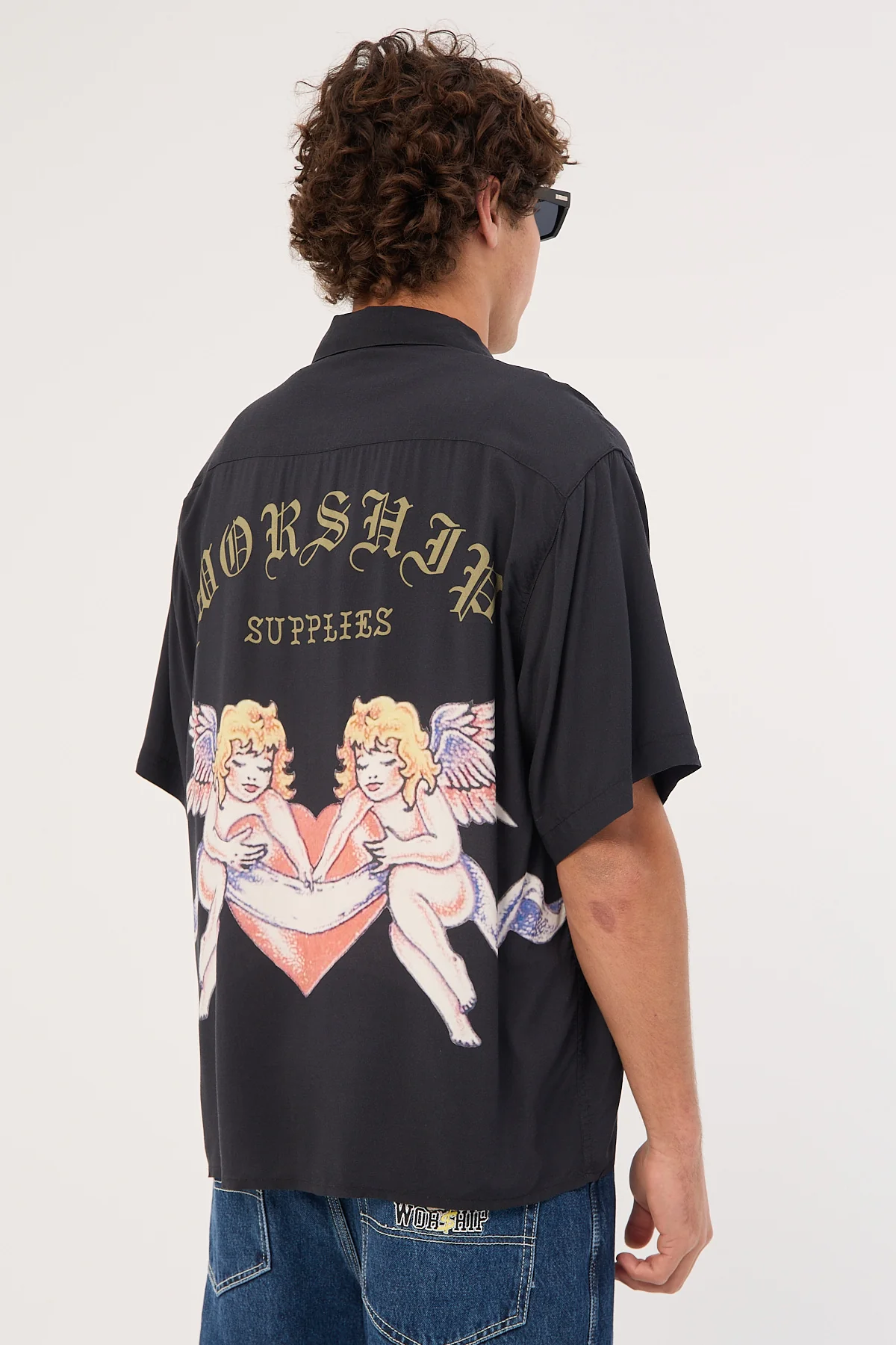 Worship Ned Short Sleeve Shirt Black - Image 6