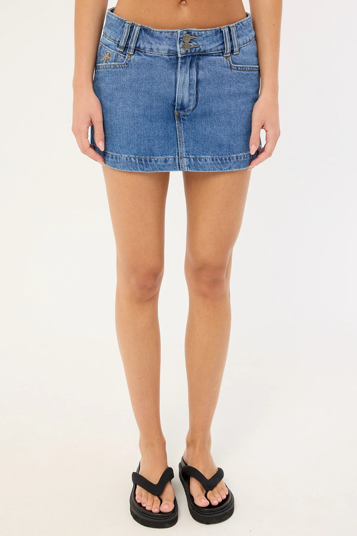 Worship No Ragrets Micro Skort Sky High Blue - Image 6